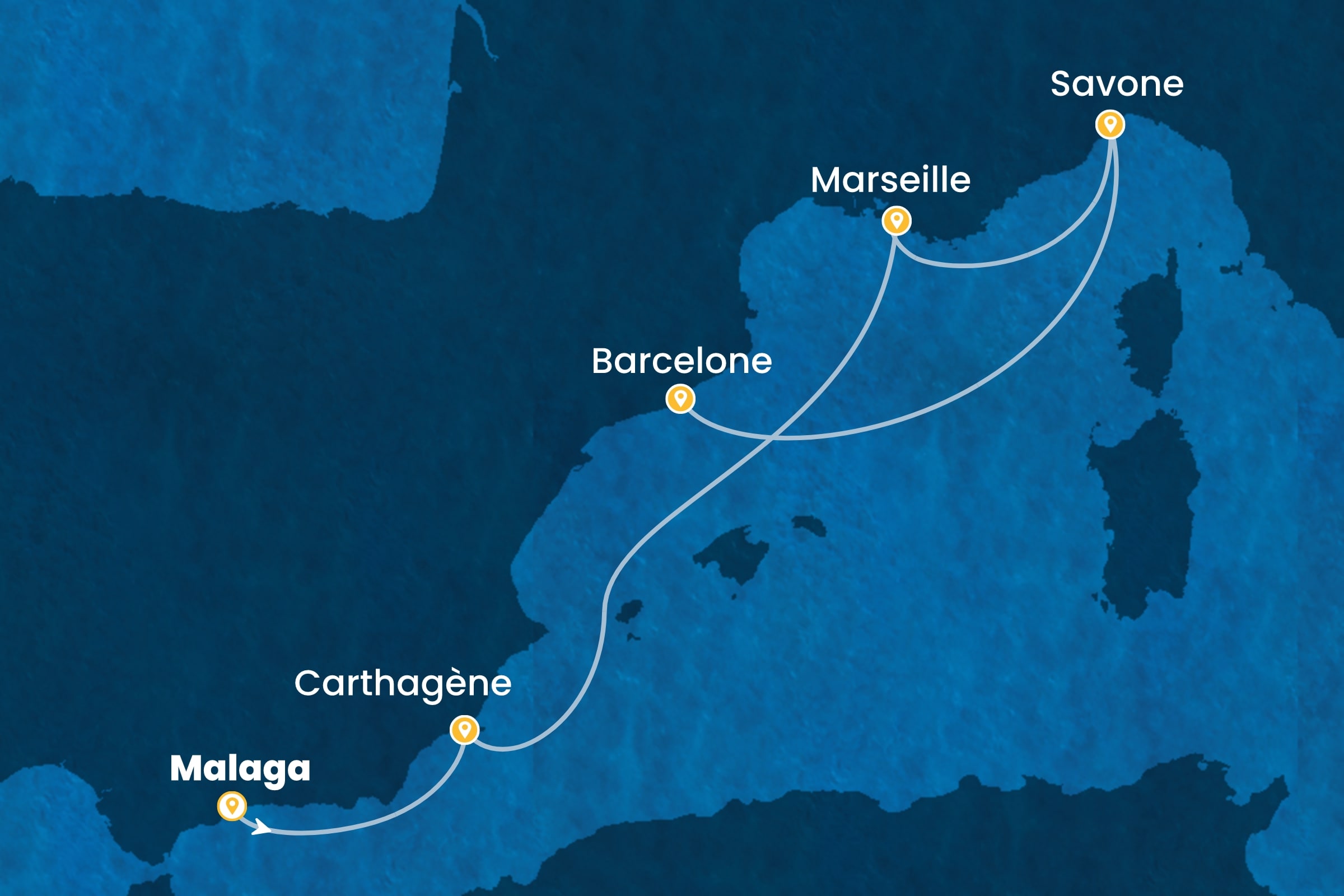 Carte de l’itinéraire
