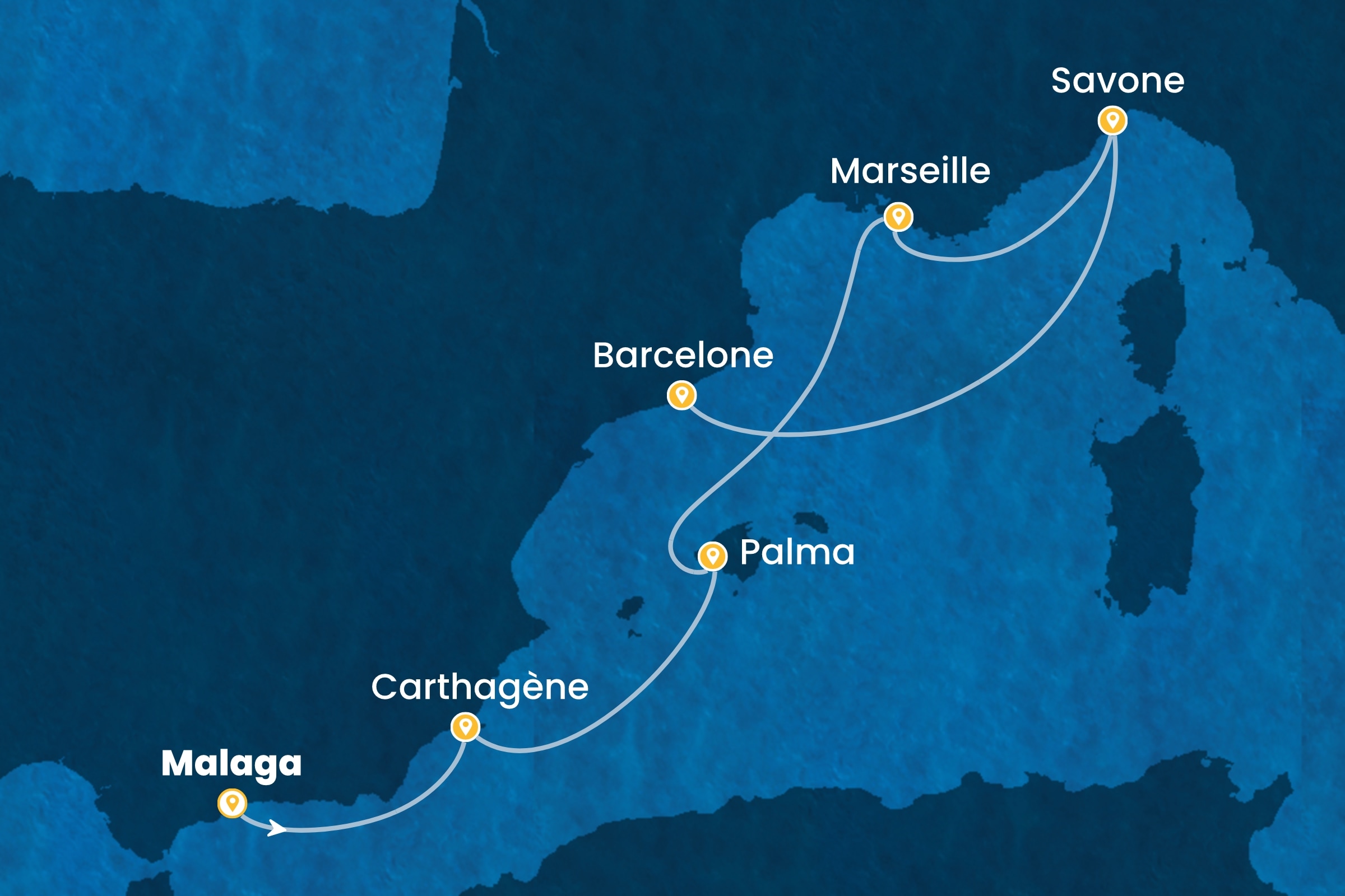 Carte de l’itinéraire