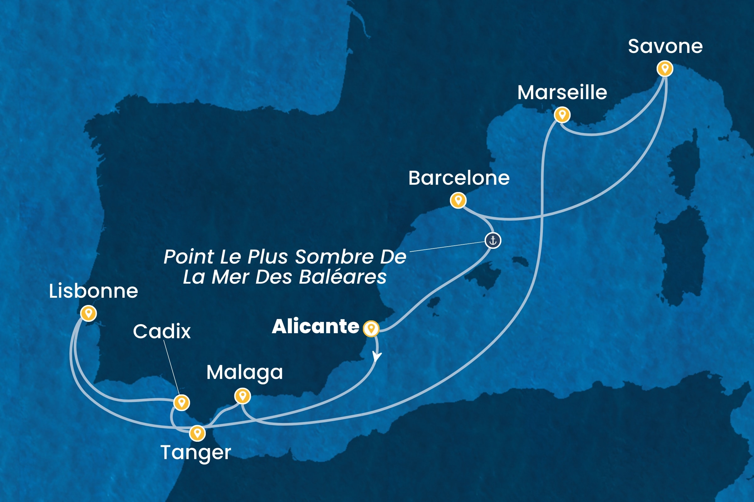 Carte de l’itinéraire