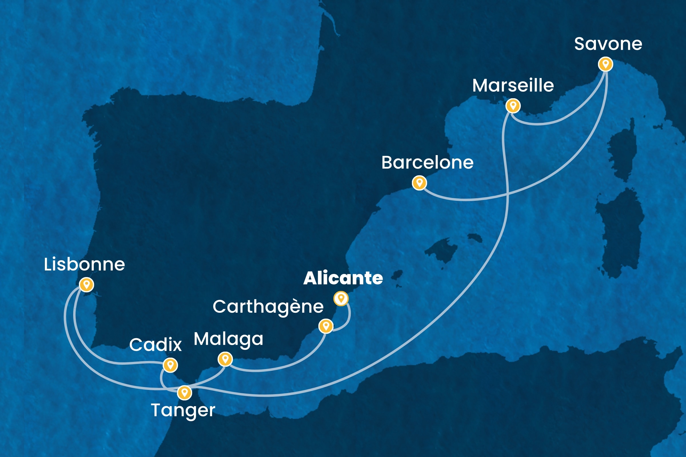 Carte de l’itinéraire