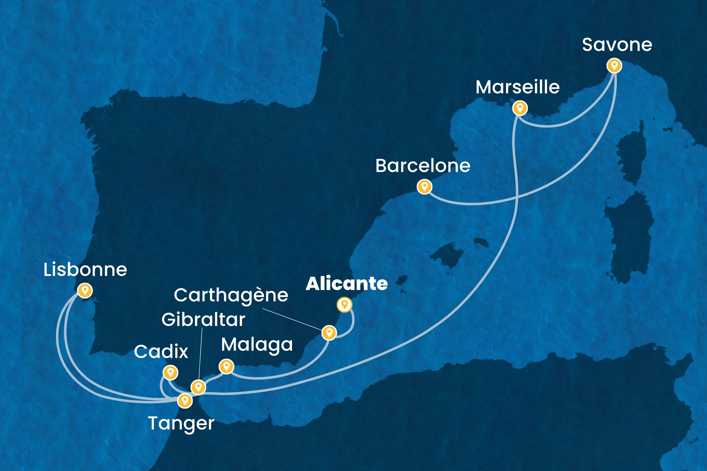 Carte de l’itinéraire