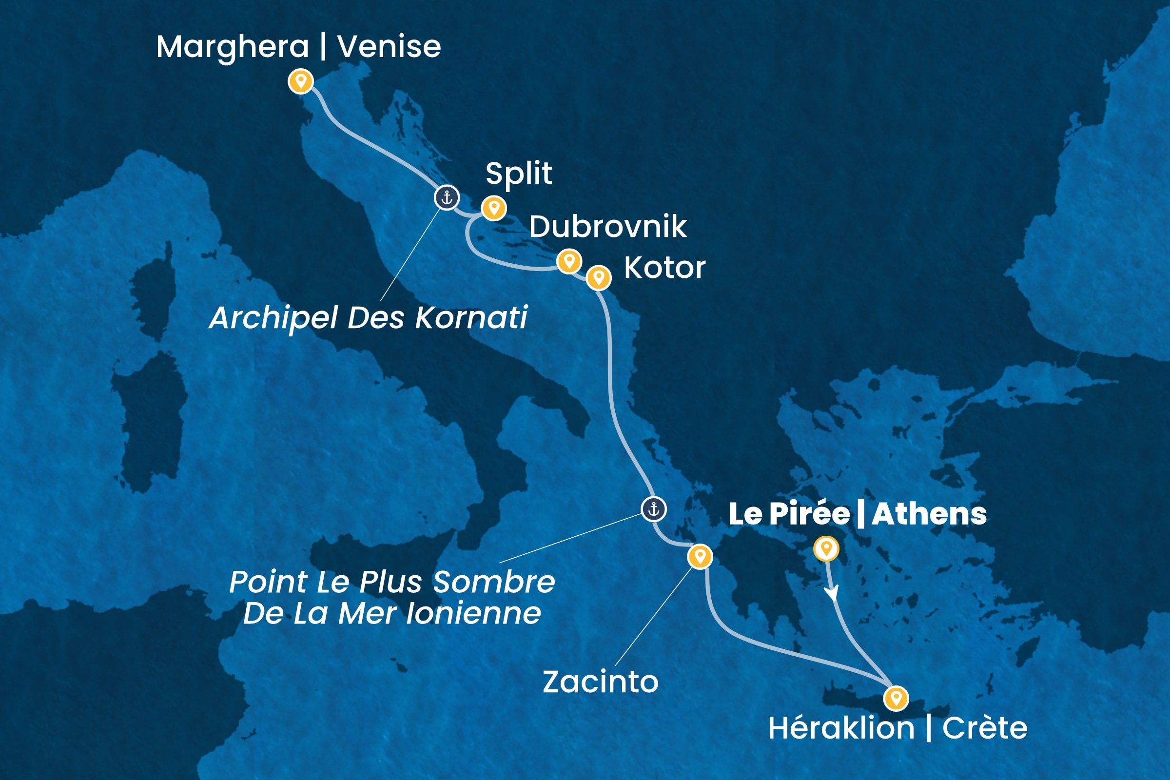 Carte de l’itinéraire