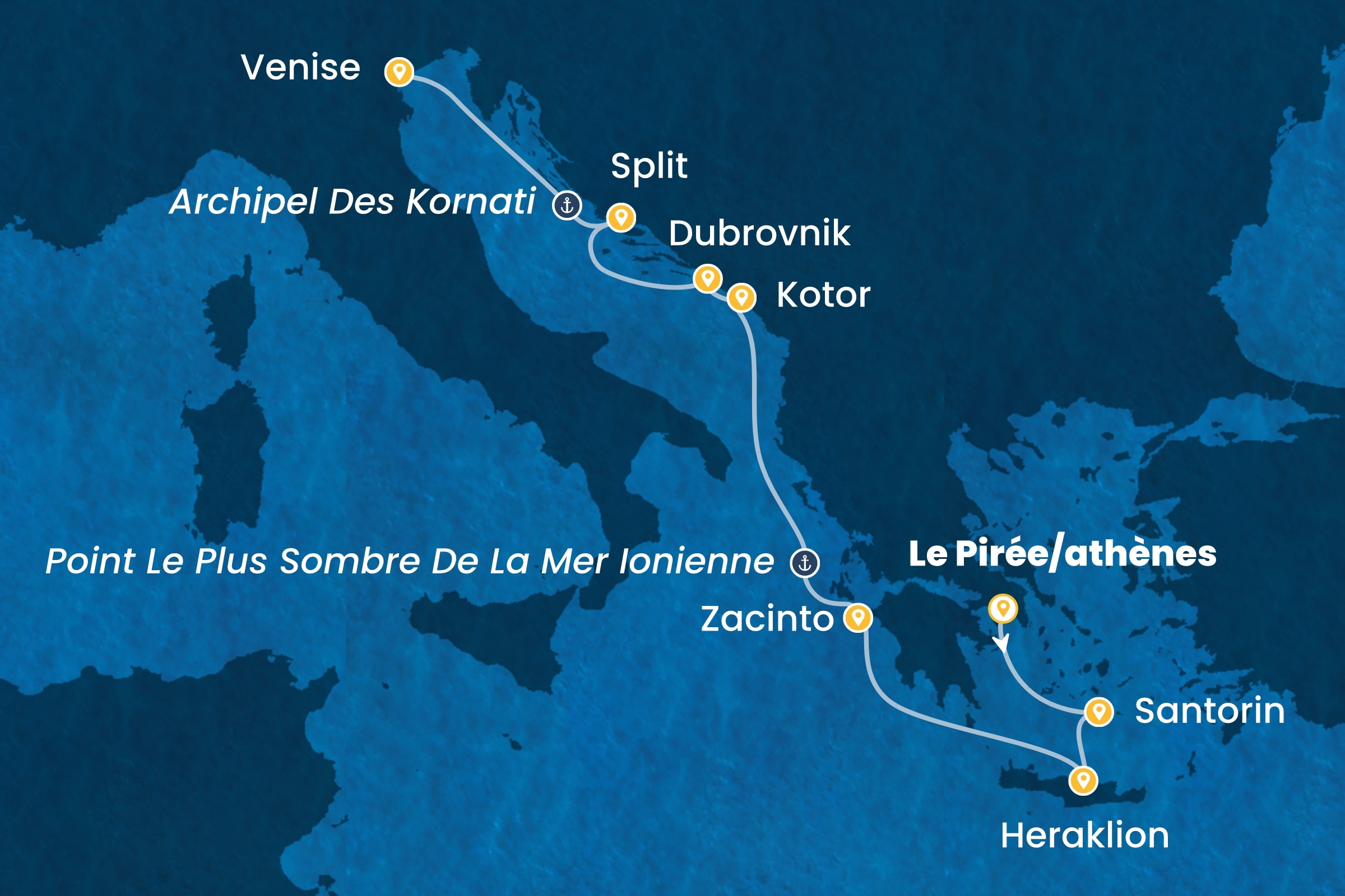 Carte de l’itinéraire