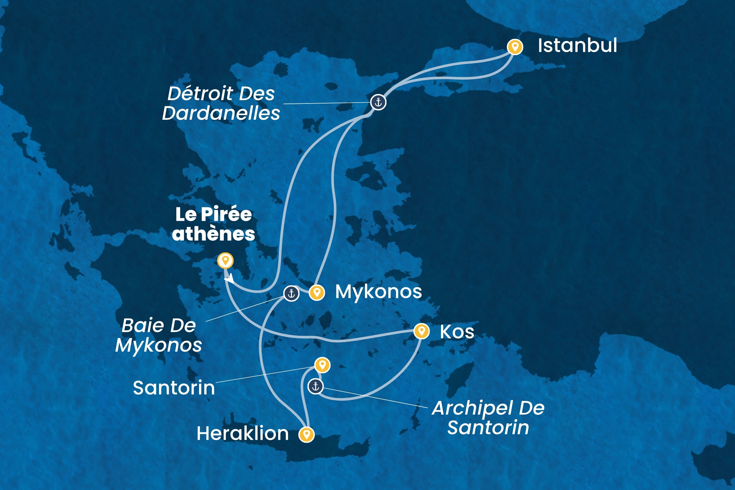 Carte de l’itinéraire
