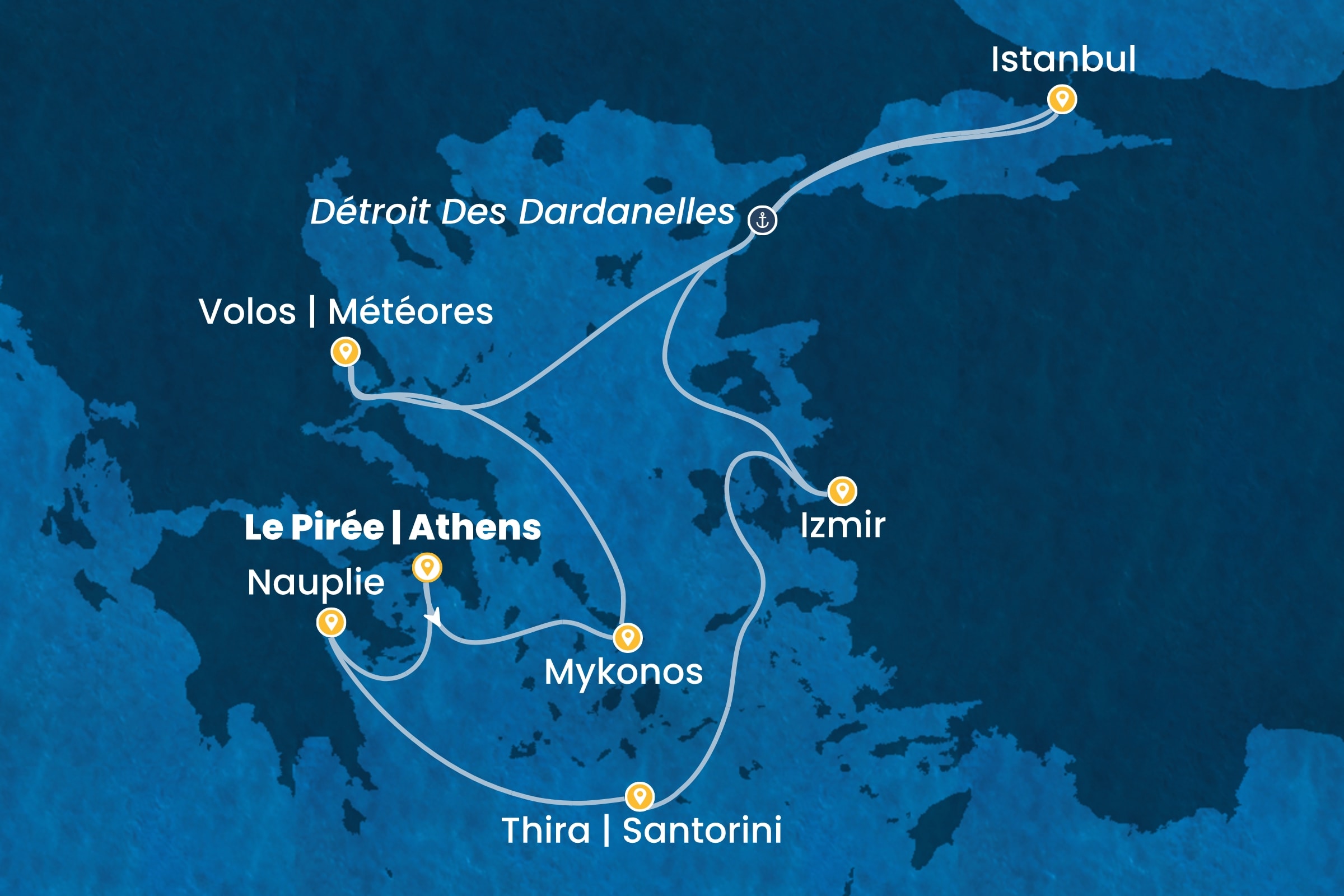 Carte de l’itinéraire