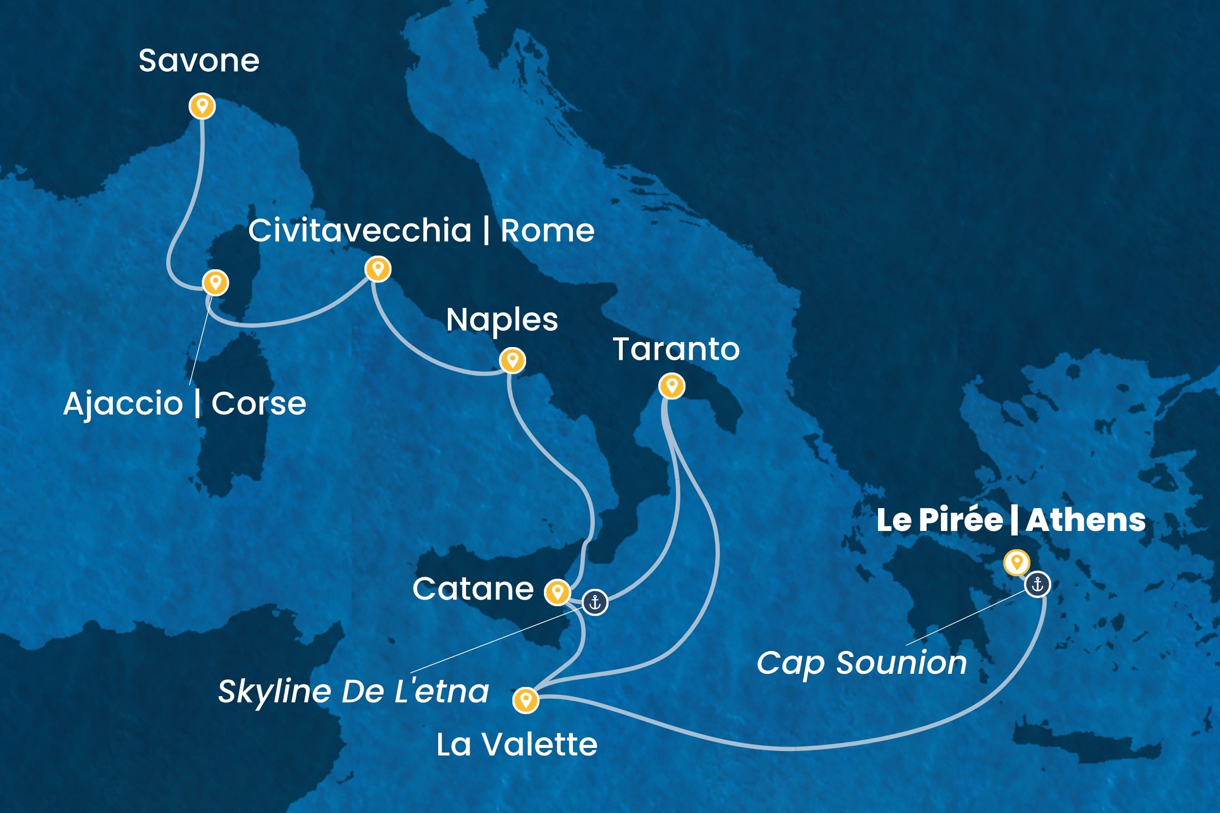 Carte de l’itinéraire