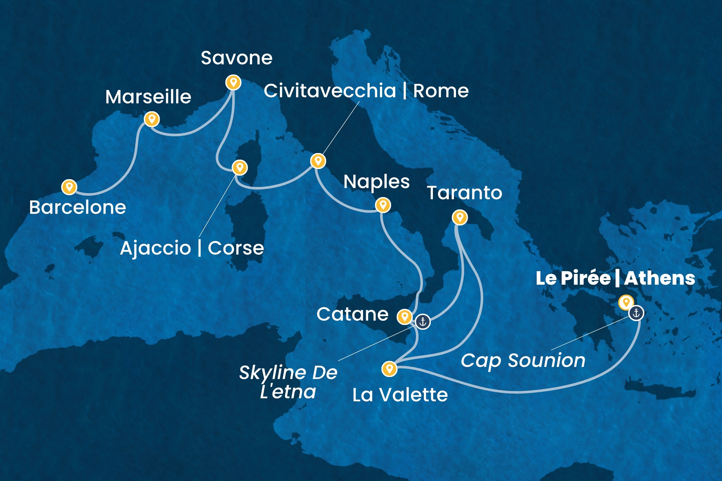 Carte de l’itinéraire