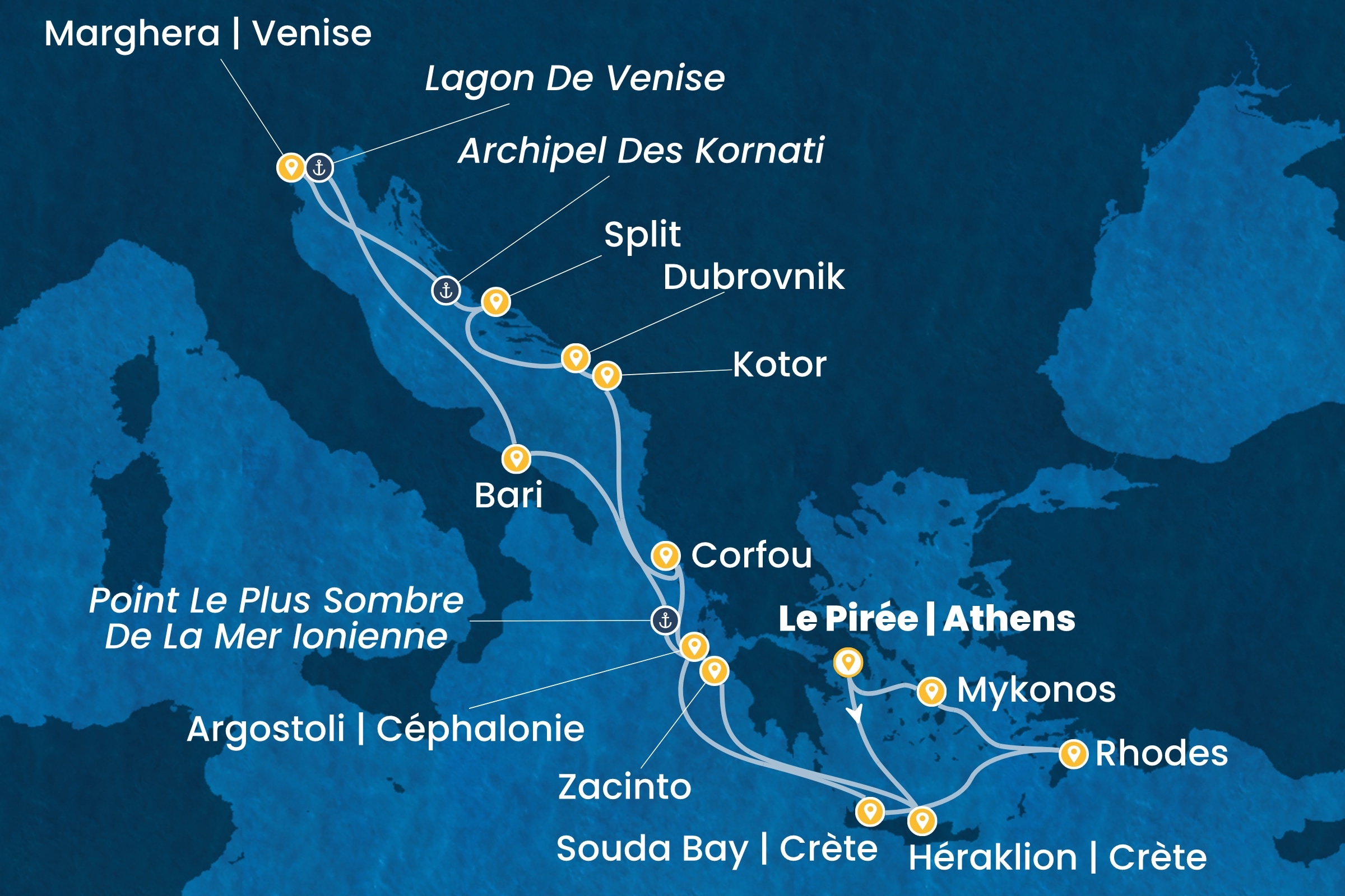 Carte de l’itinéraire