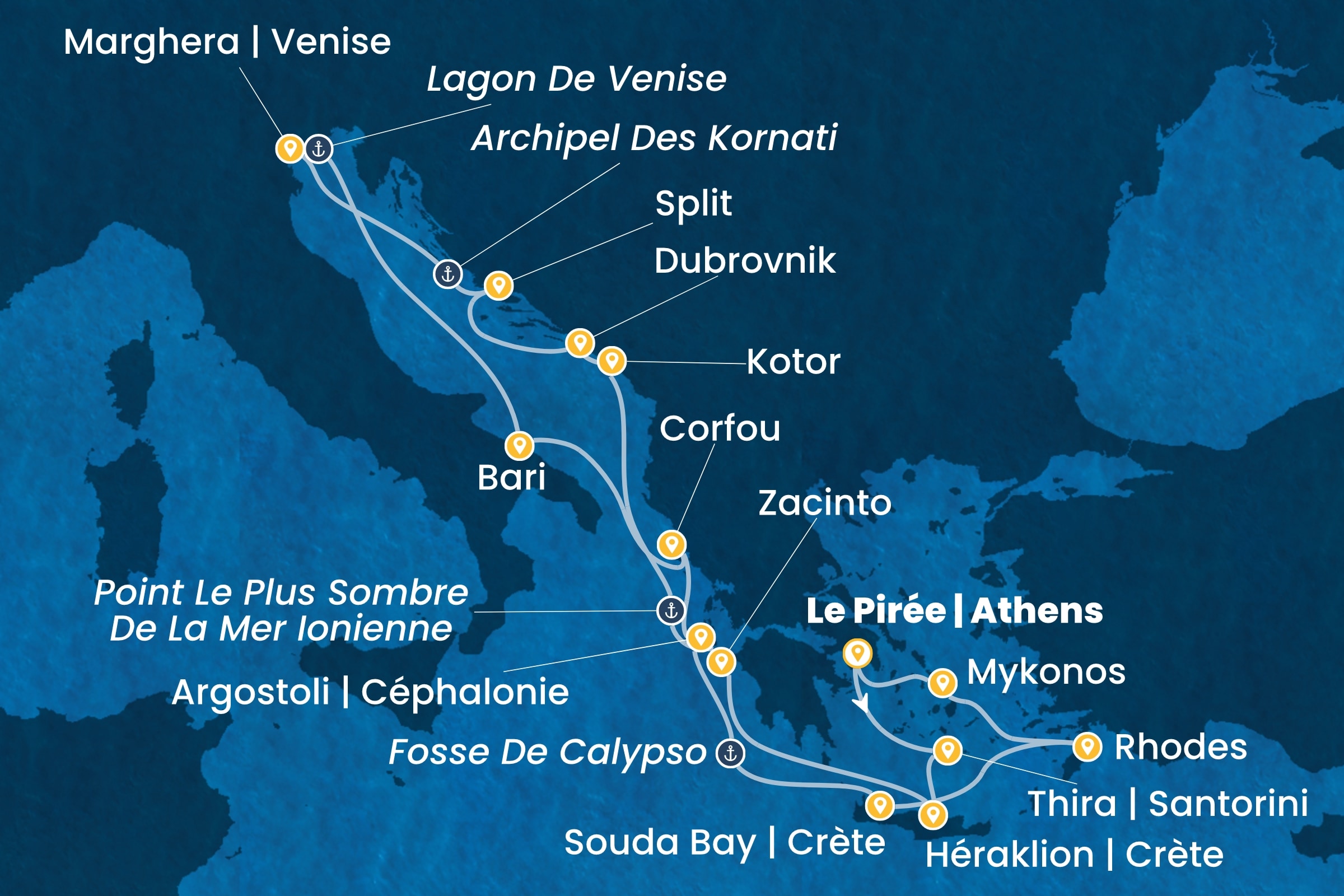 Carte de l’itinéraire