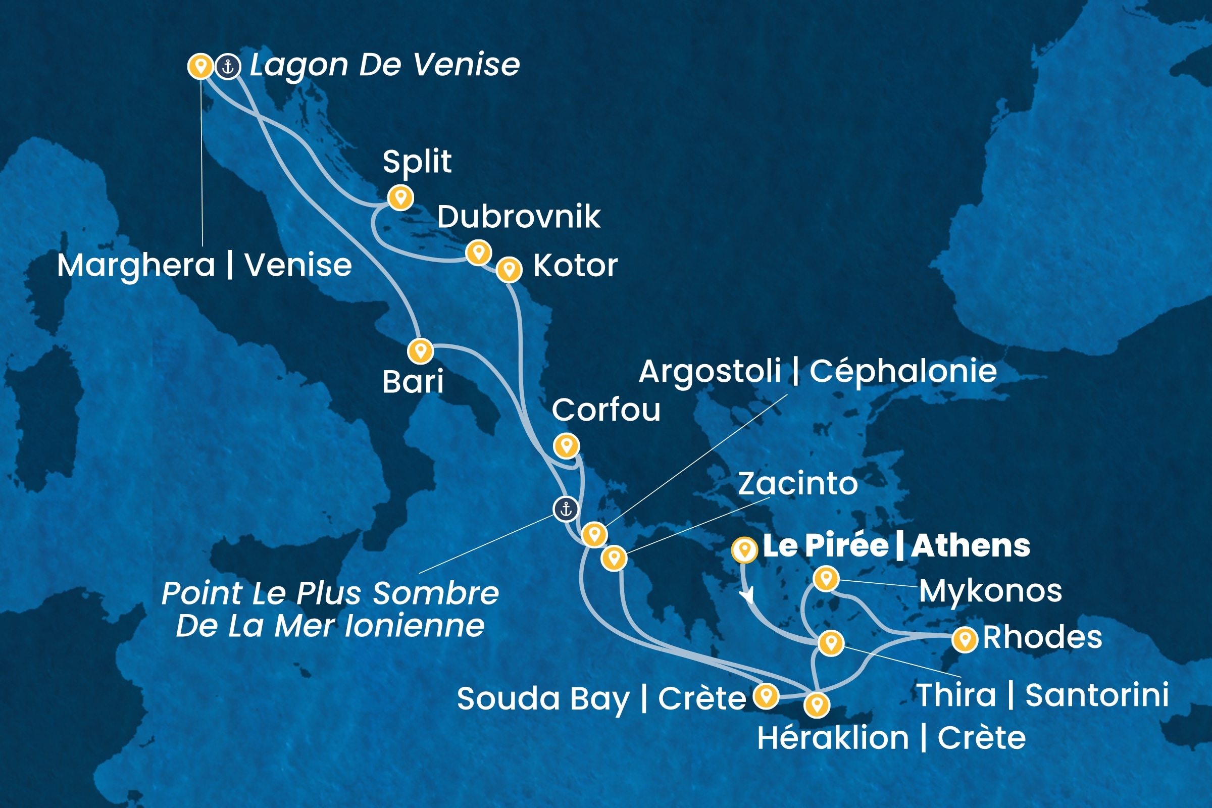 Carte de l’itinéraire