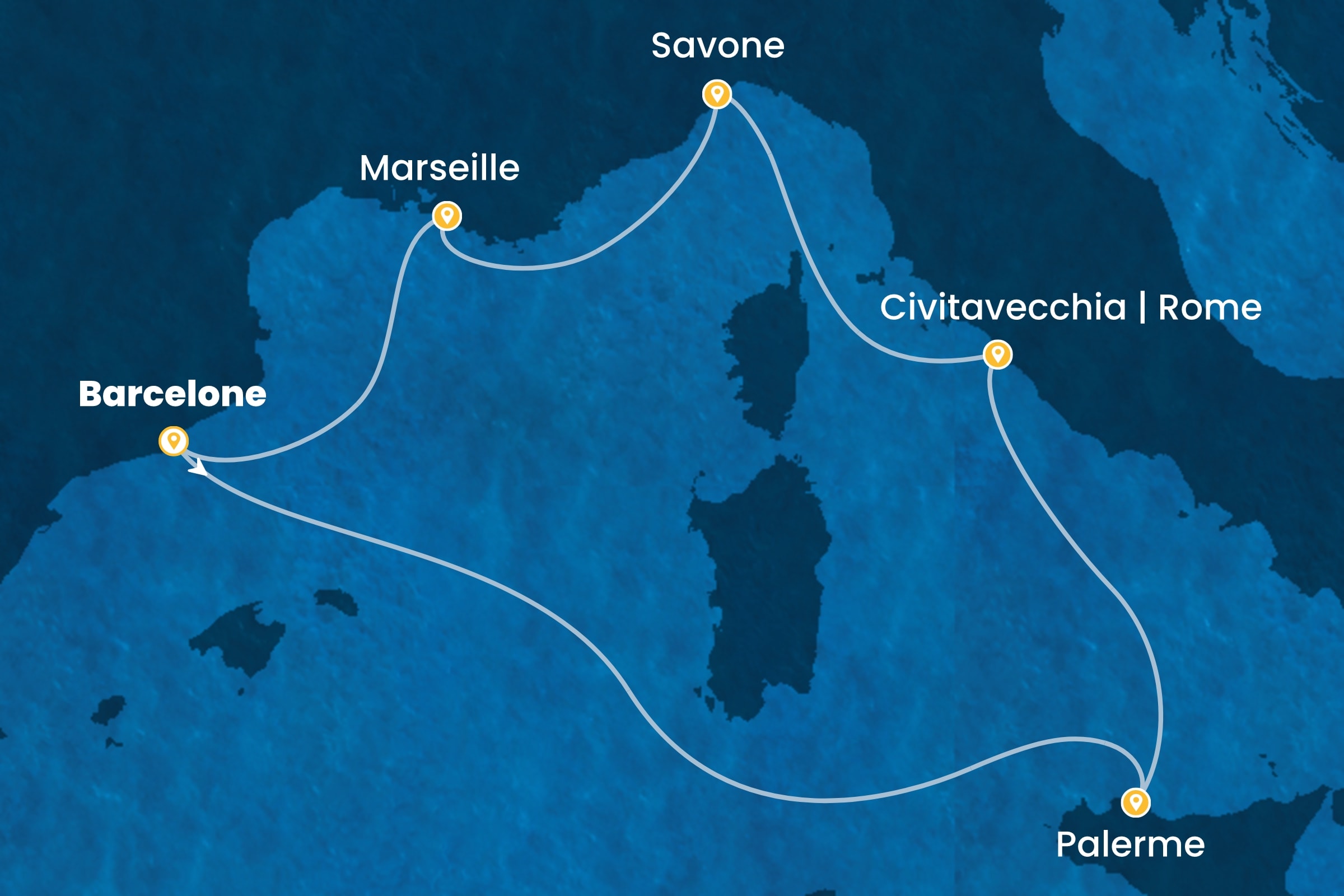 Carte de l’itinéraire