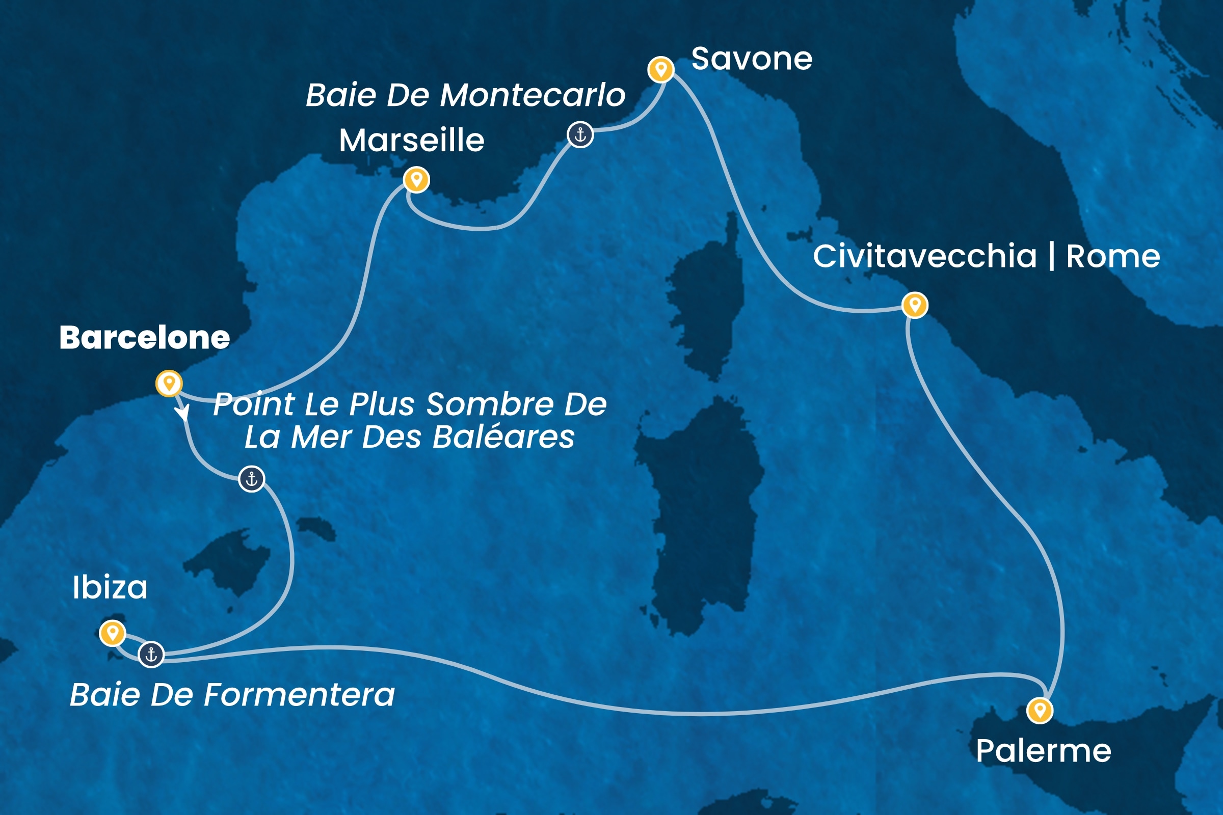 Carte de l’itinéraire