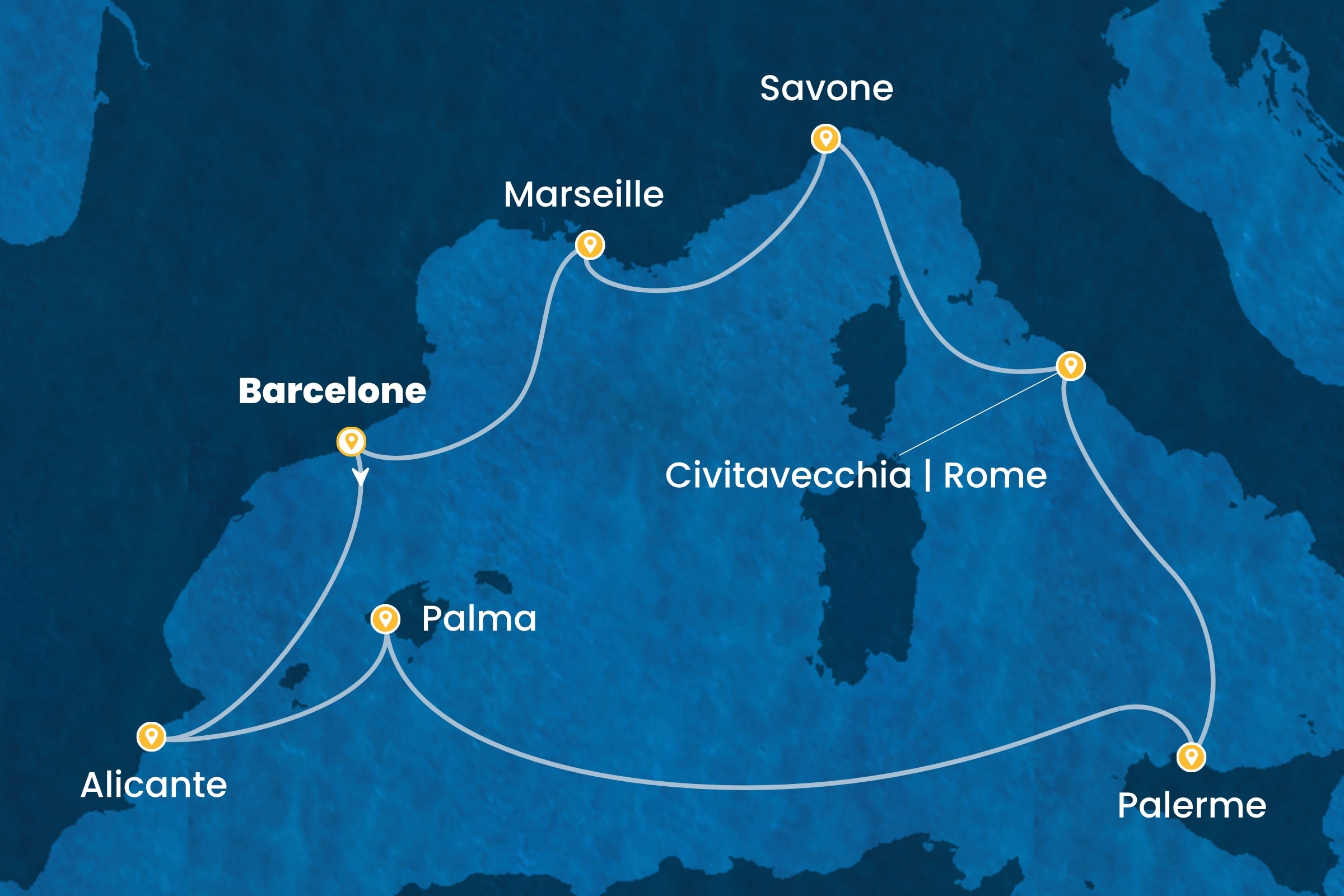 Carte de l’itinéraire