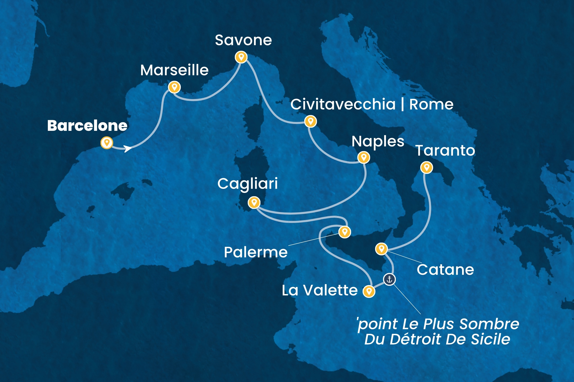 Carte de l’itinéraire