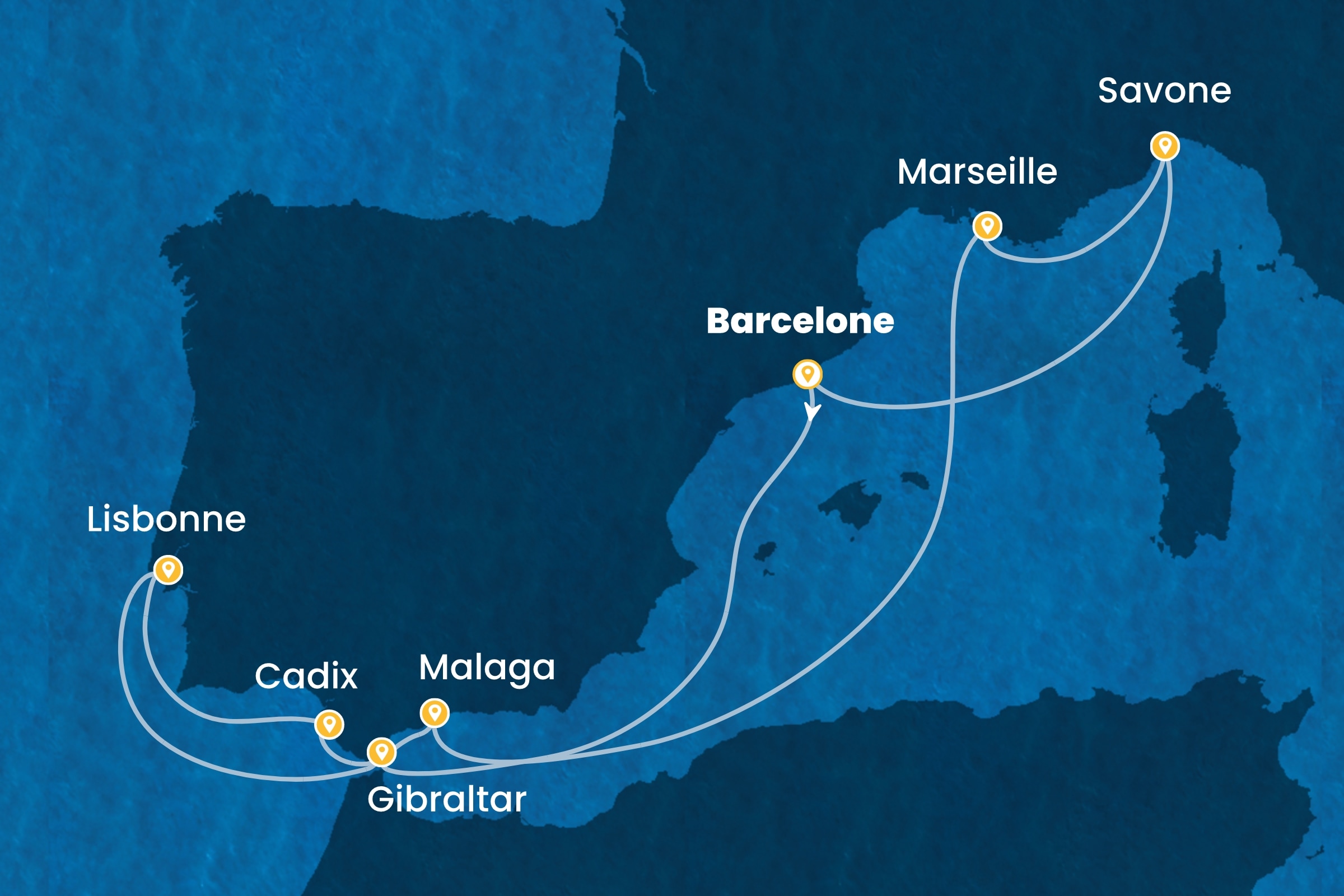 Carte de l’itinéraire