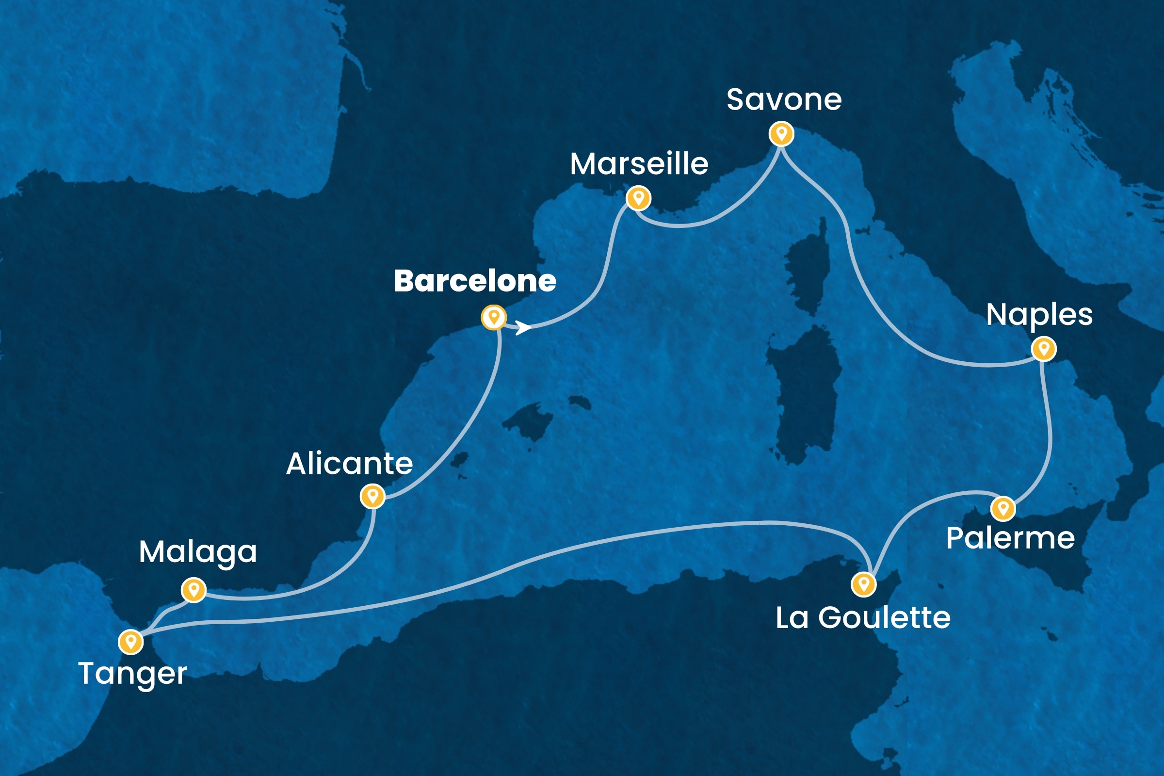 Carte de l’itinéraire