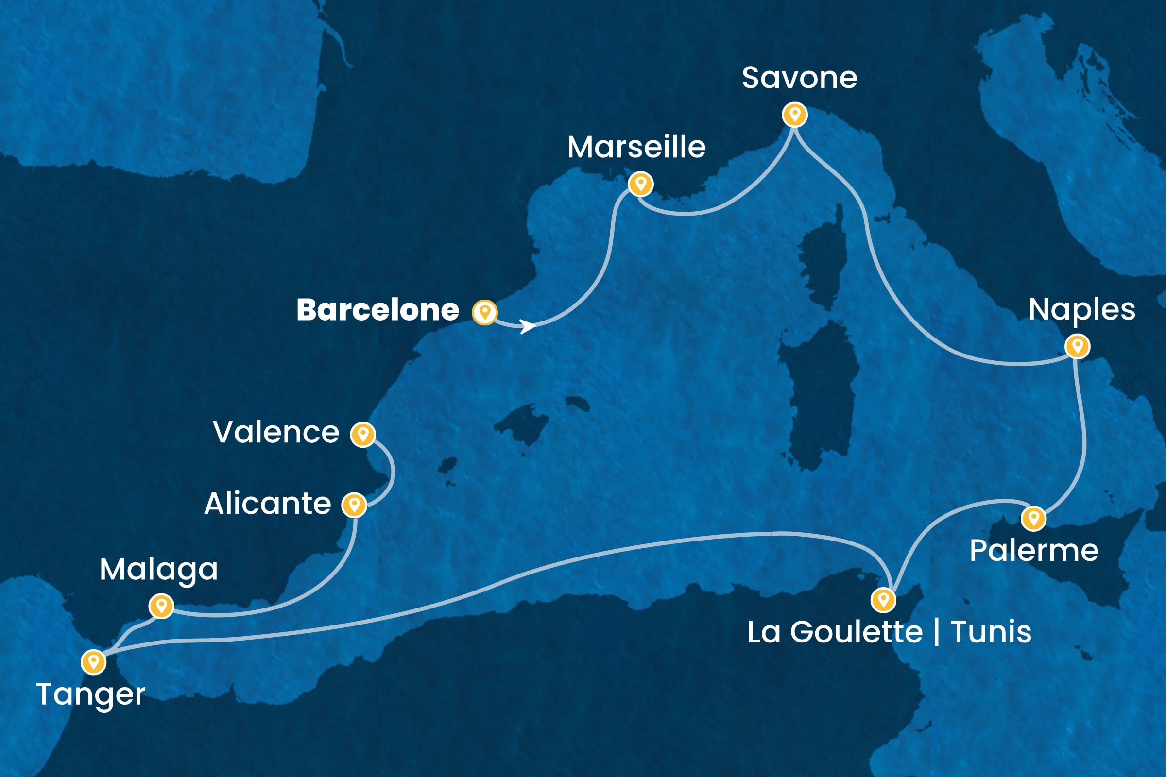 Carte de l’itinéraire