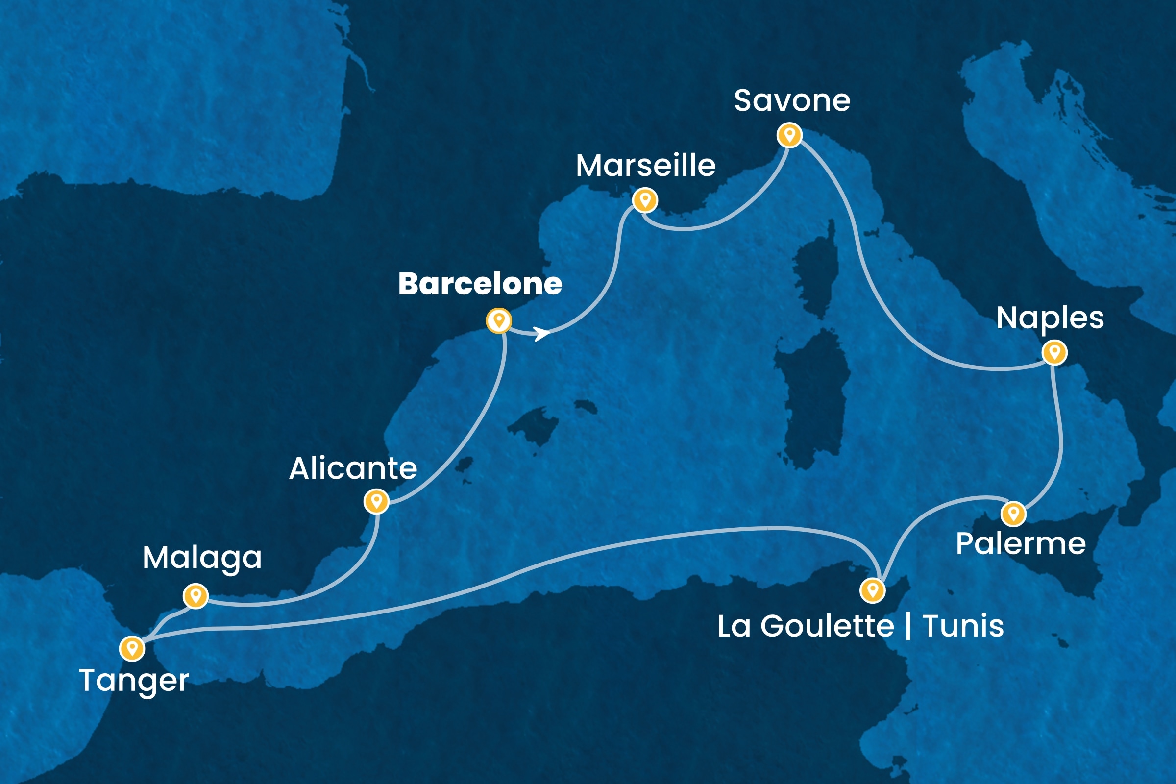 Carte de l’itinéraire
