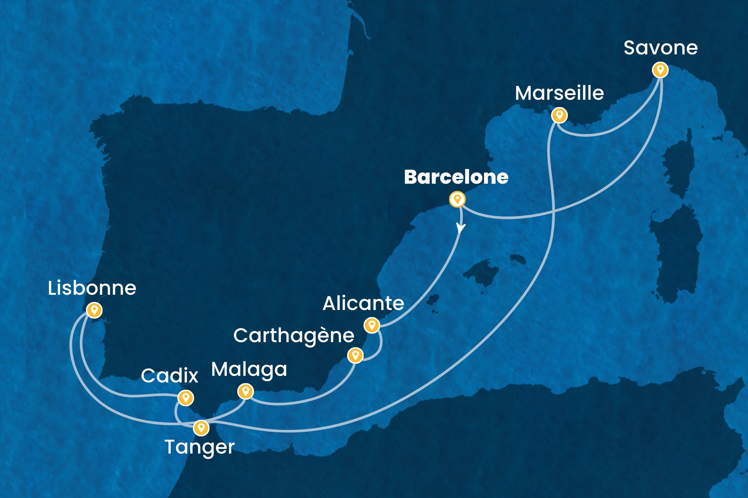 Carte de l’itinéraire