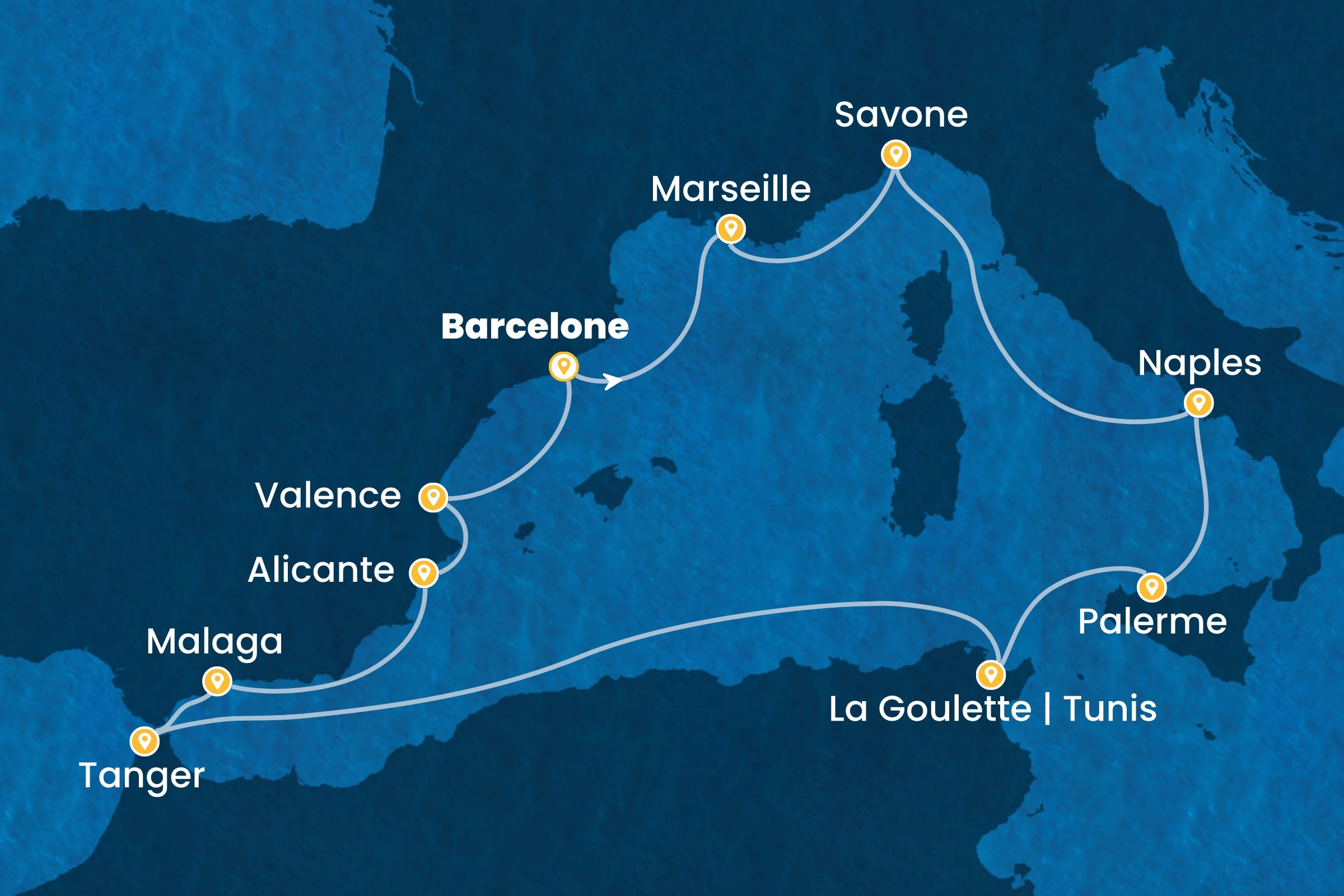 Carte de l’itinéraire