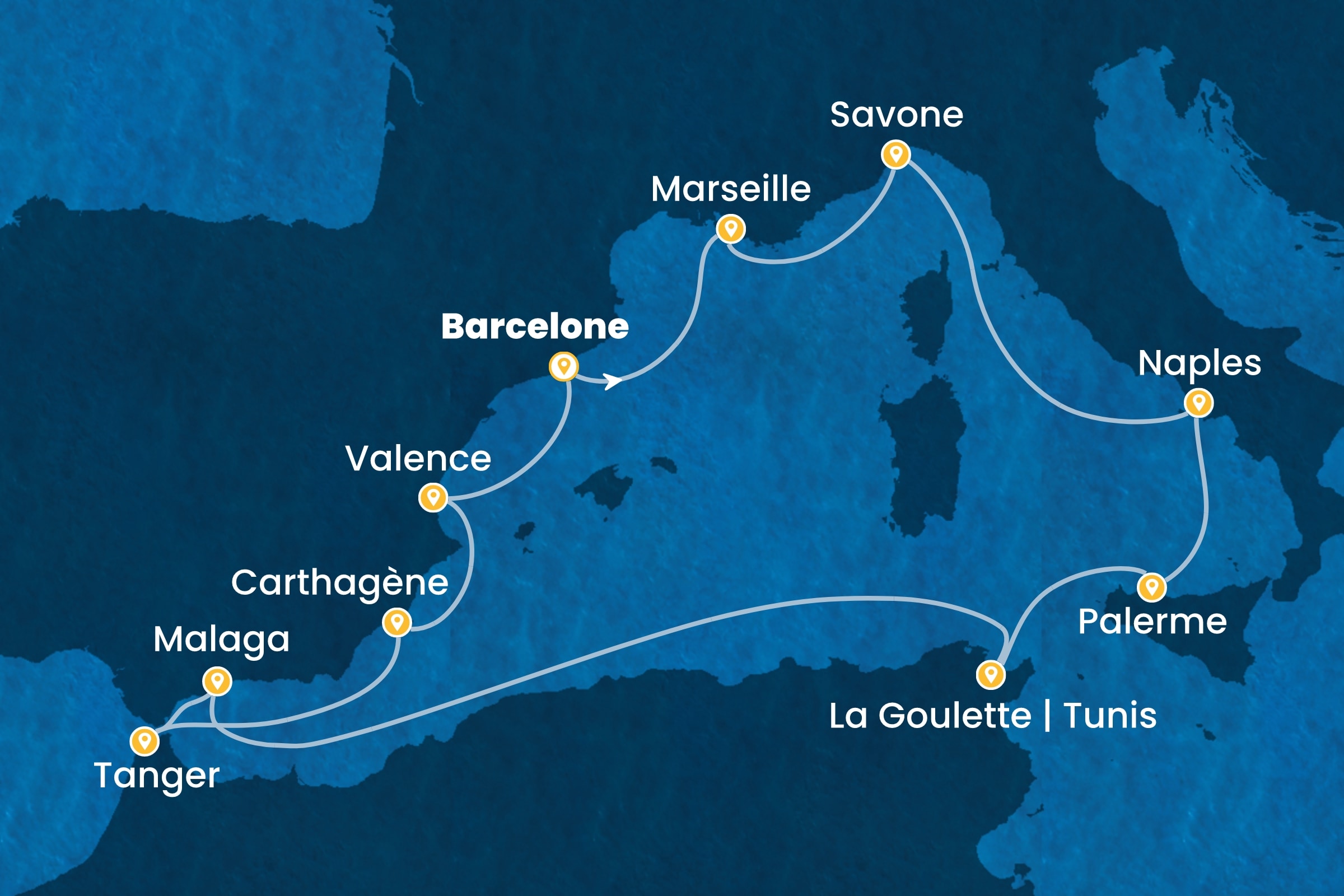 Carte de l’itinéraire