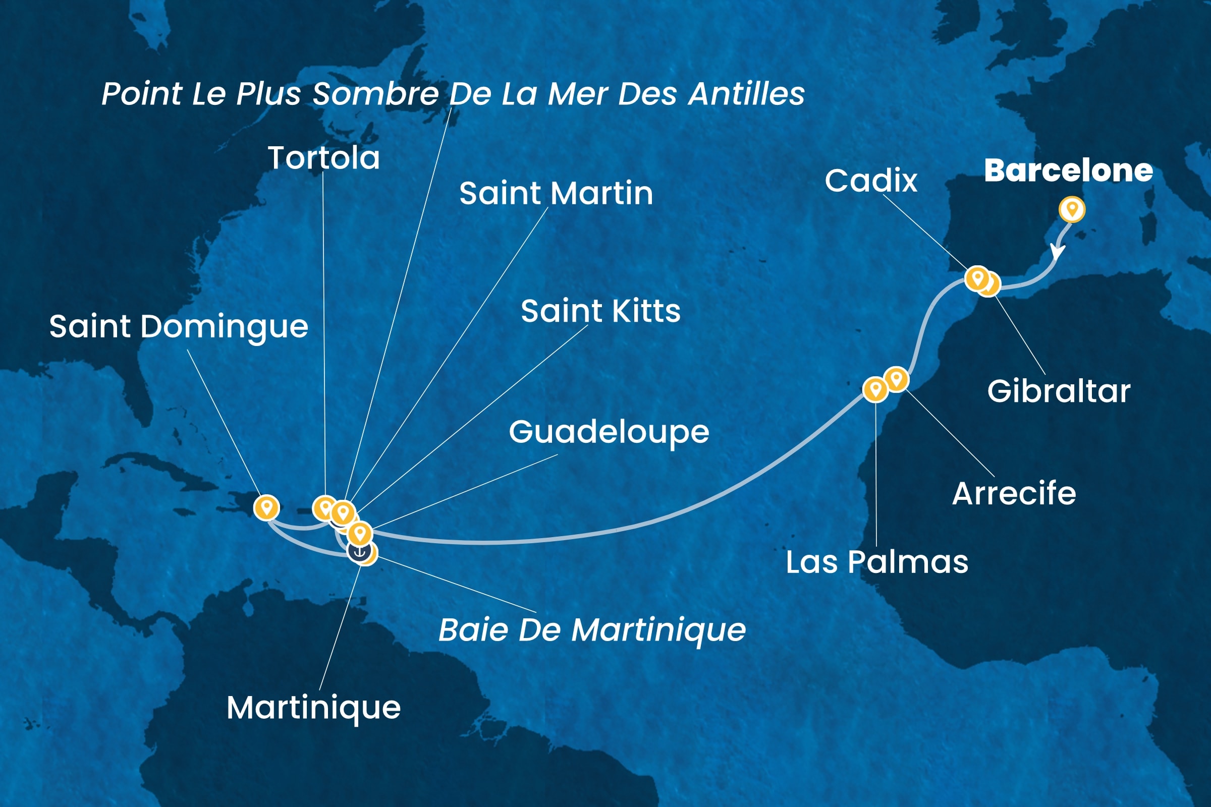 Carte de l’itinéraire