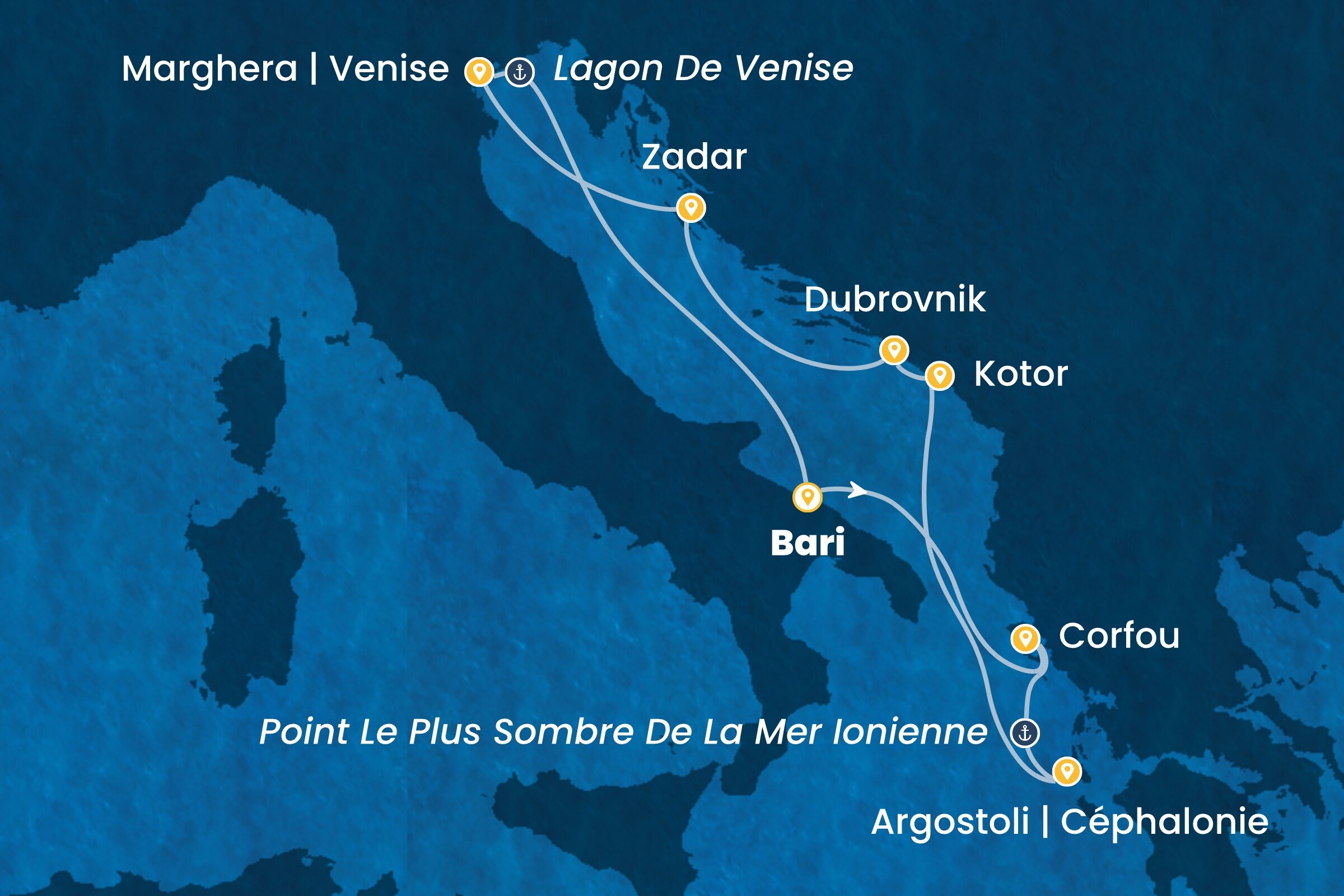 Carte de l’itinéraire