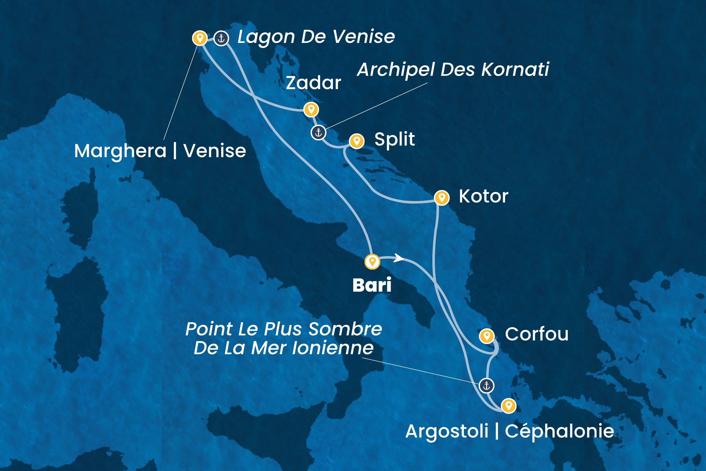 Carte de l’itinéraire