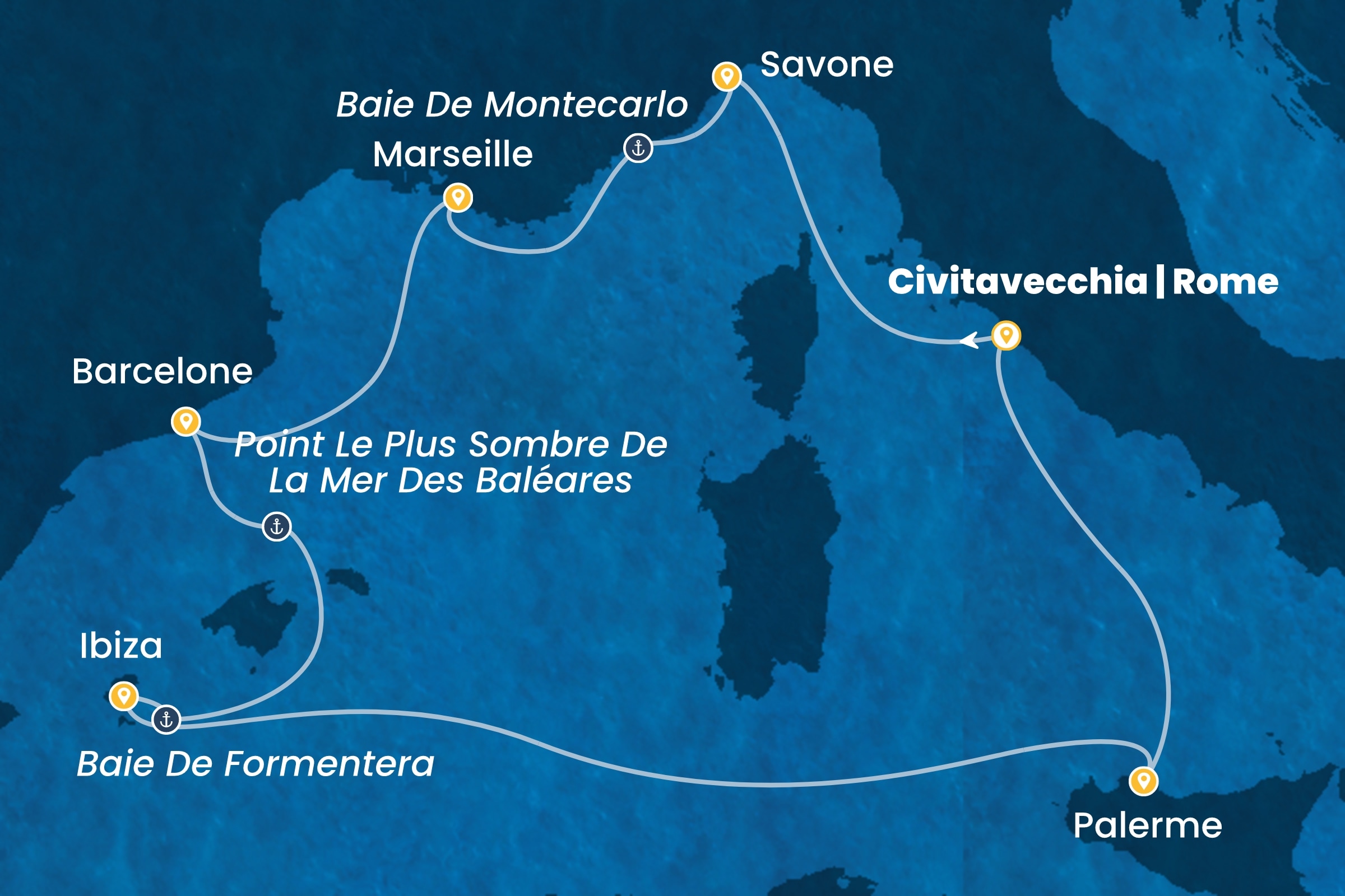 Carte de l’itinéraire