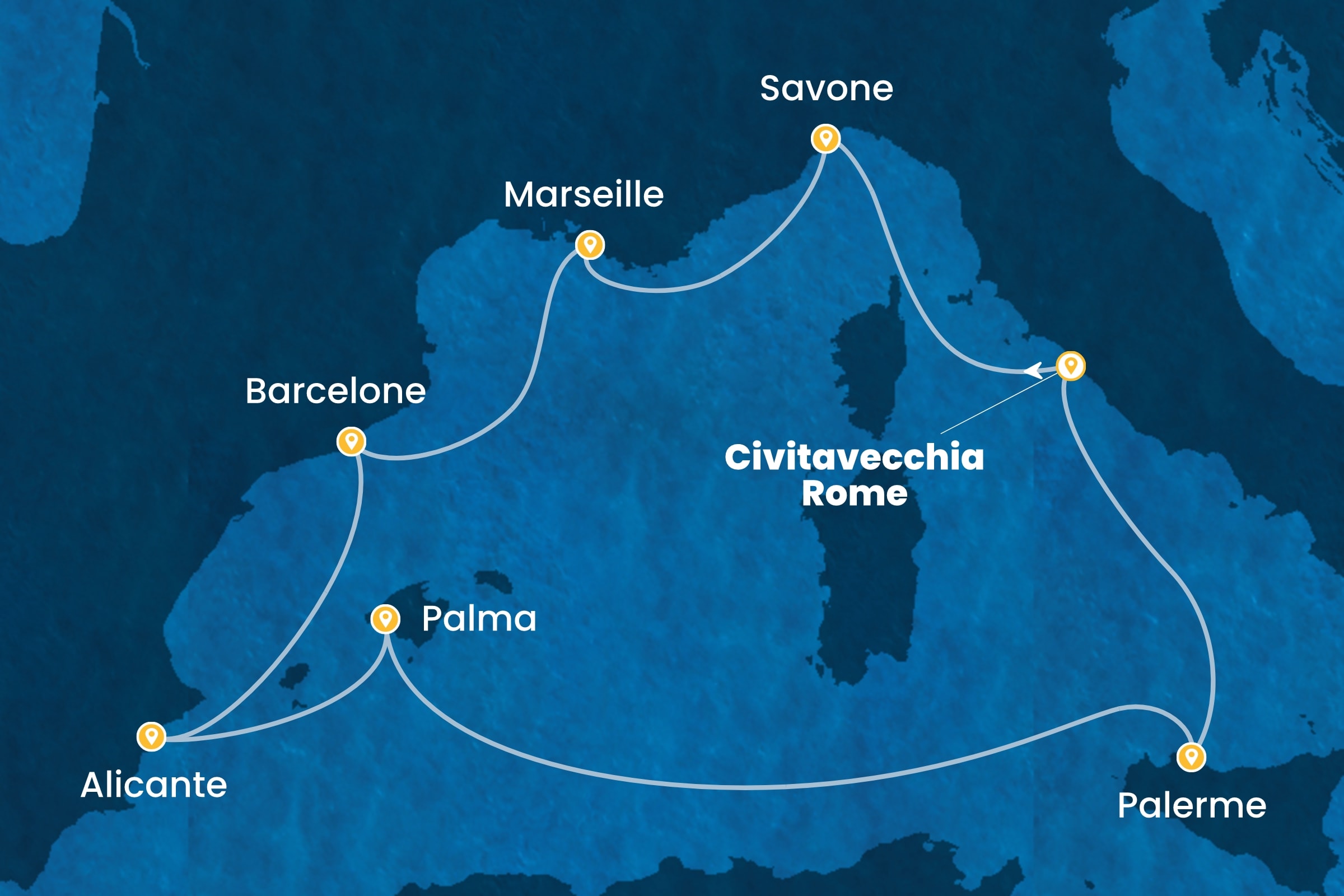 Carte de l’itinéraire
