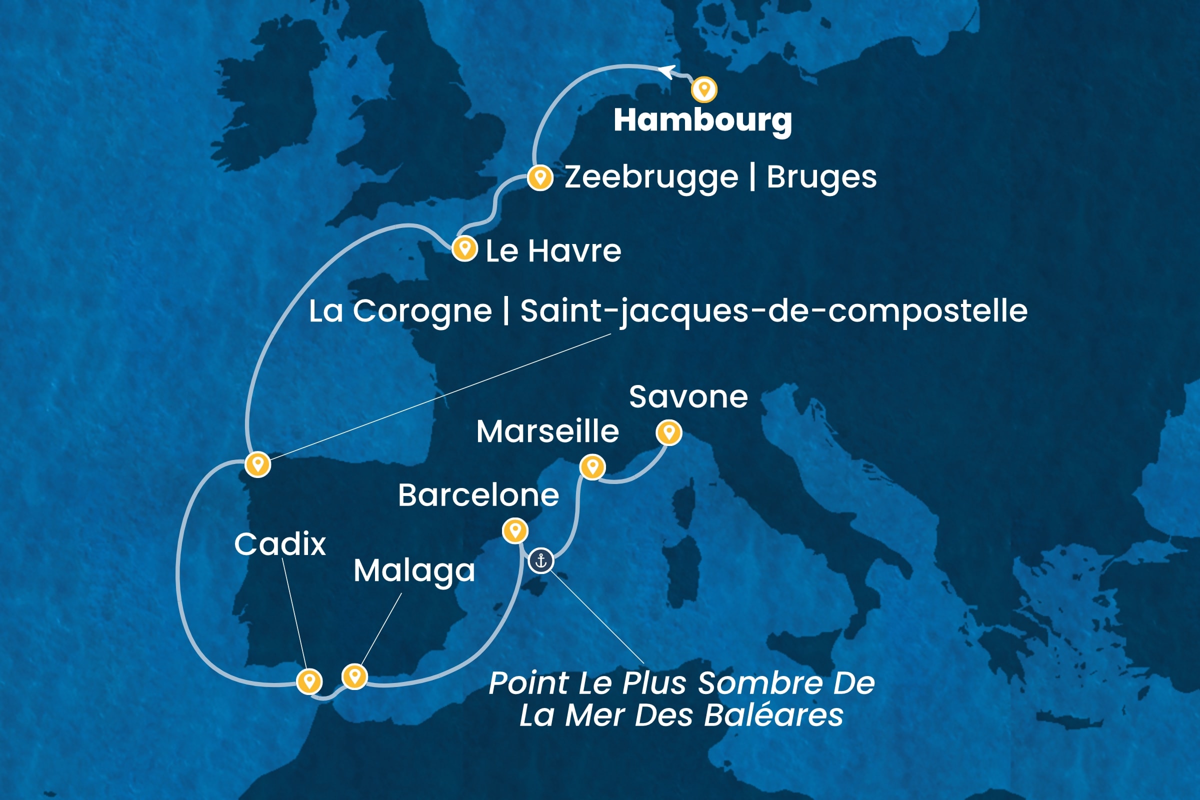 Carte de l’itinéraire