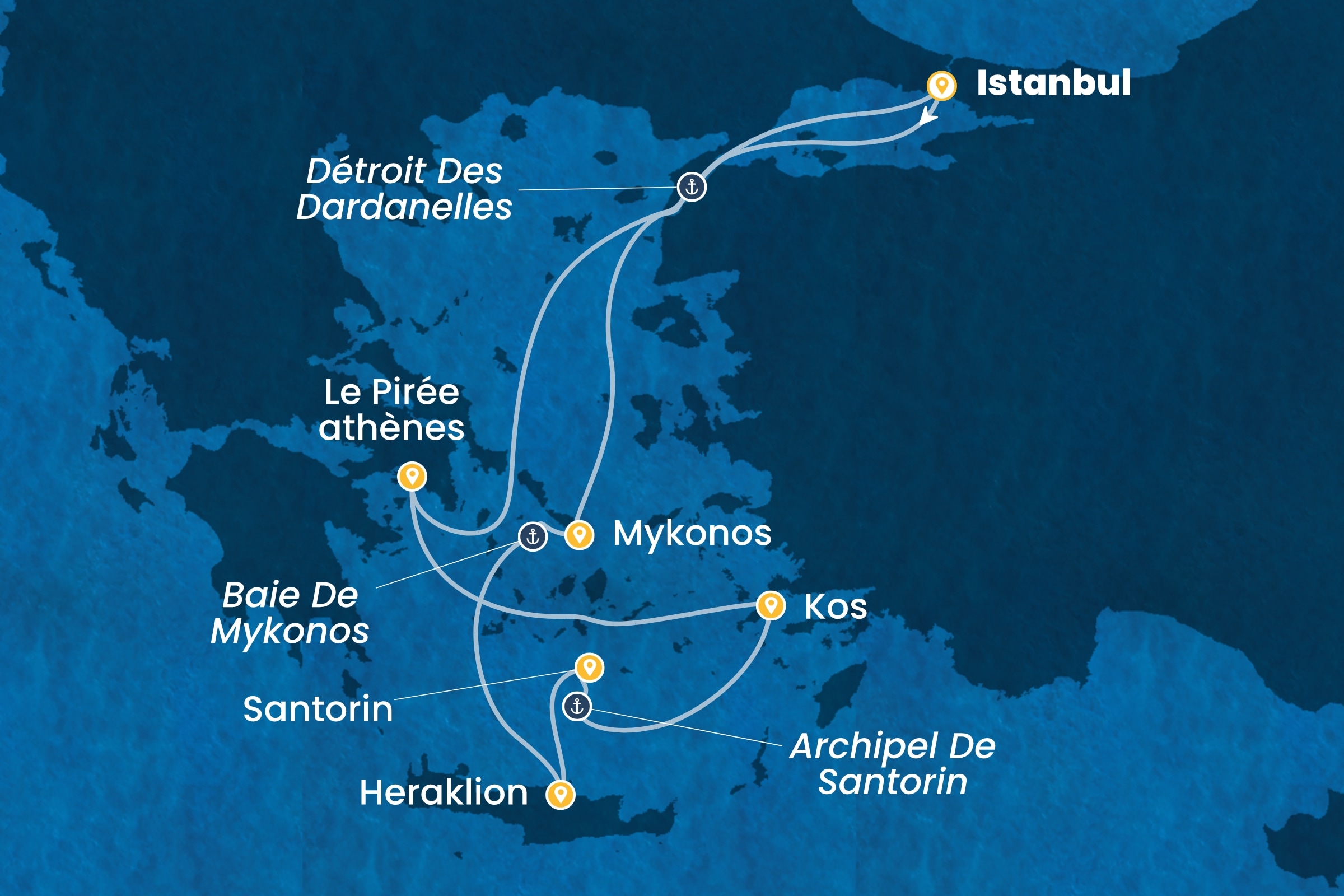 Carte de l’itinéraire