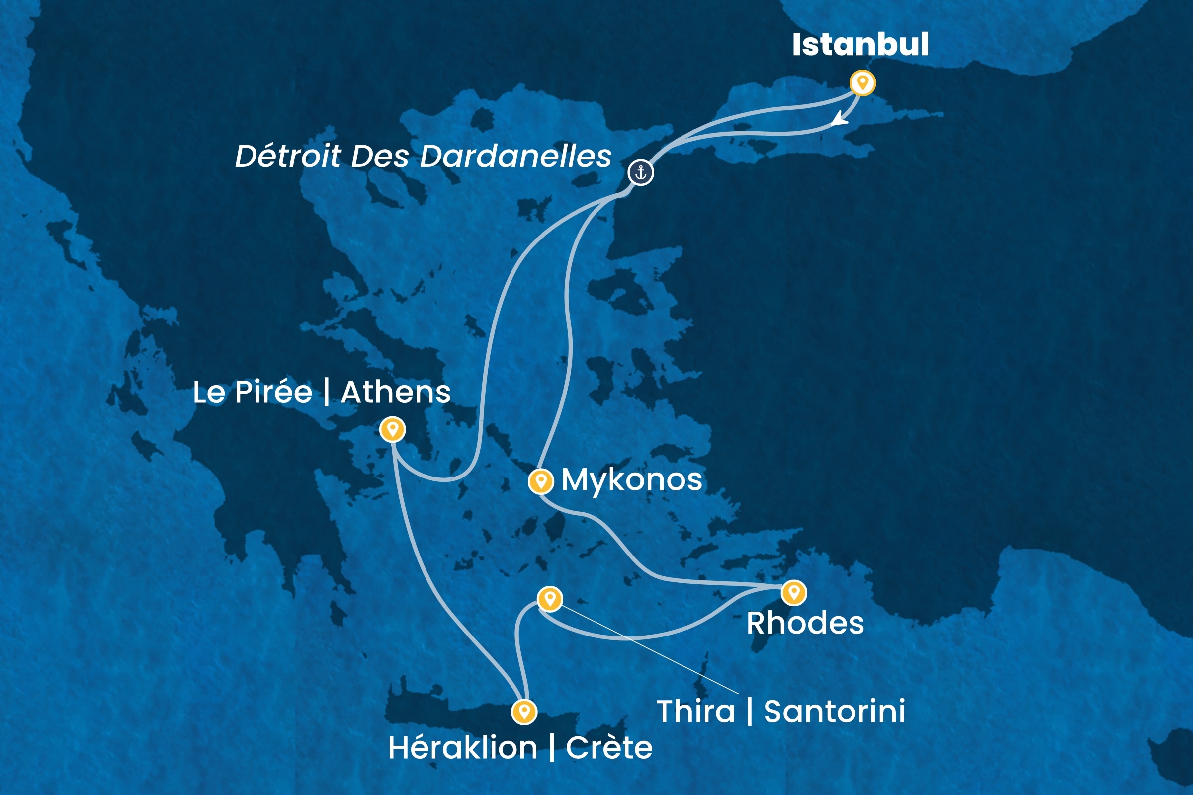 Carte de l’itinéraire