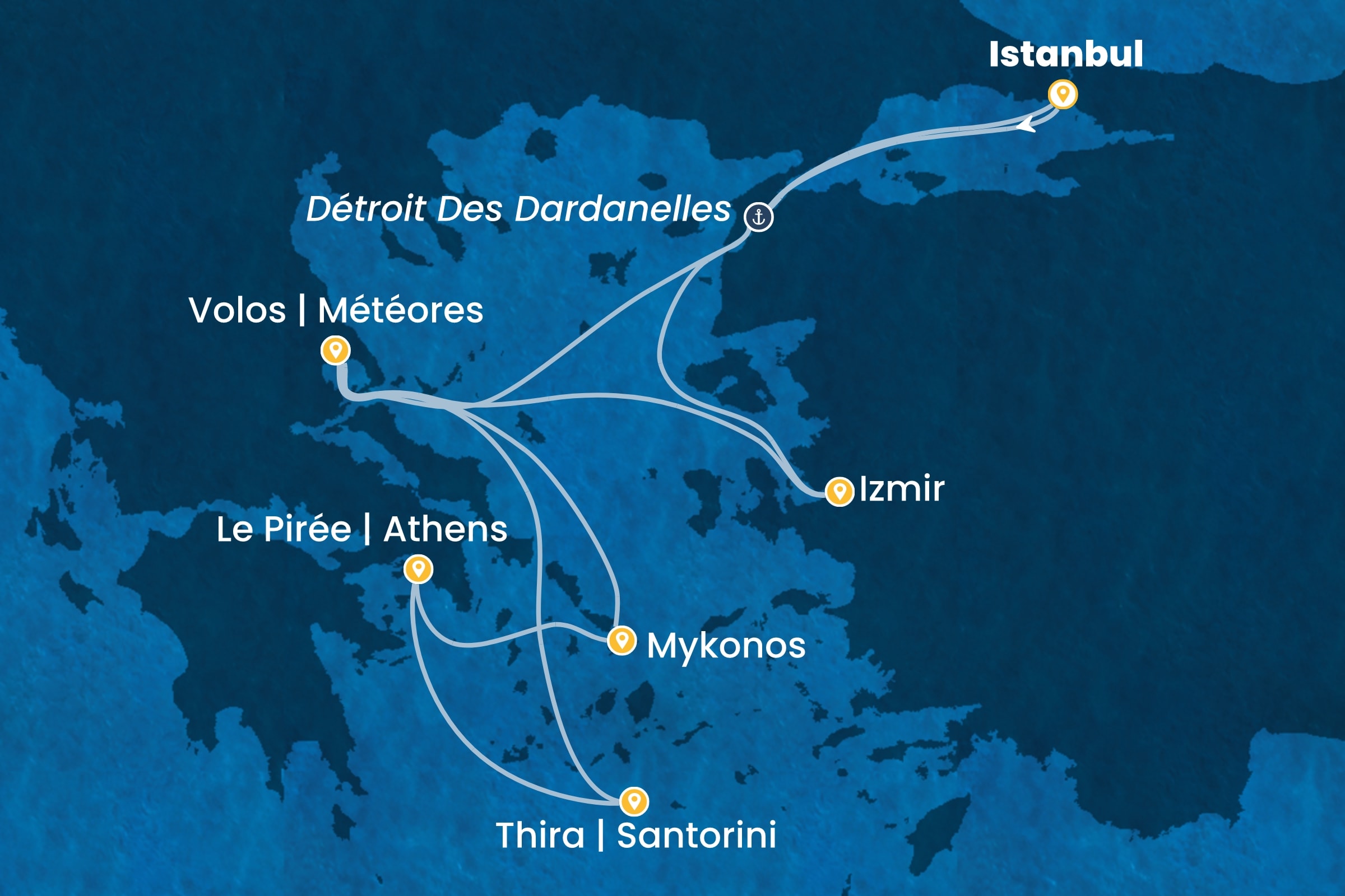 Carte de l’itinéraire