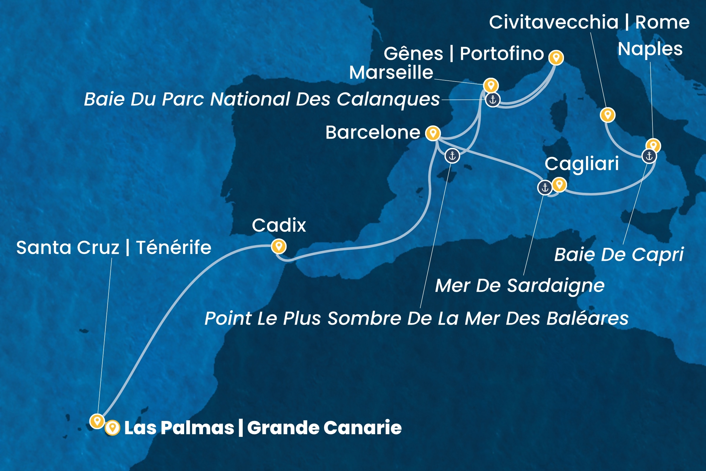 Carte de l’itinéraire