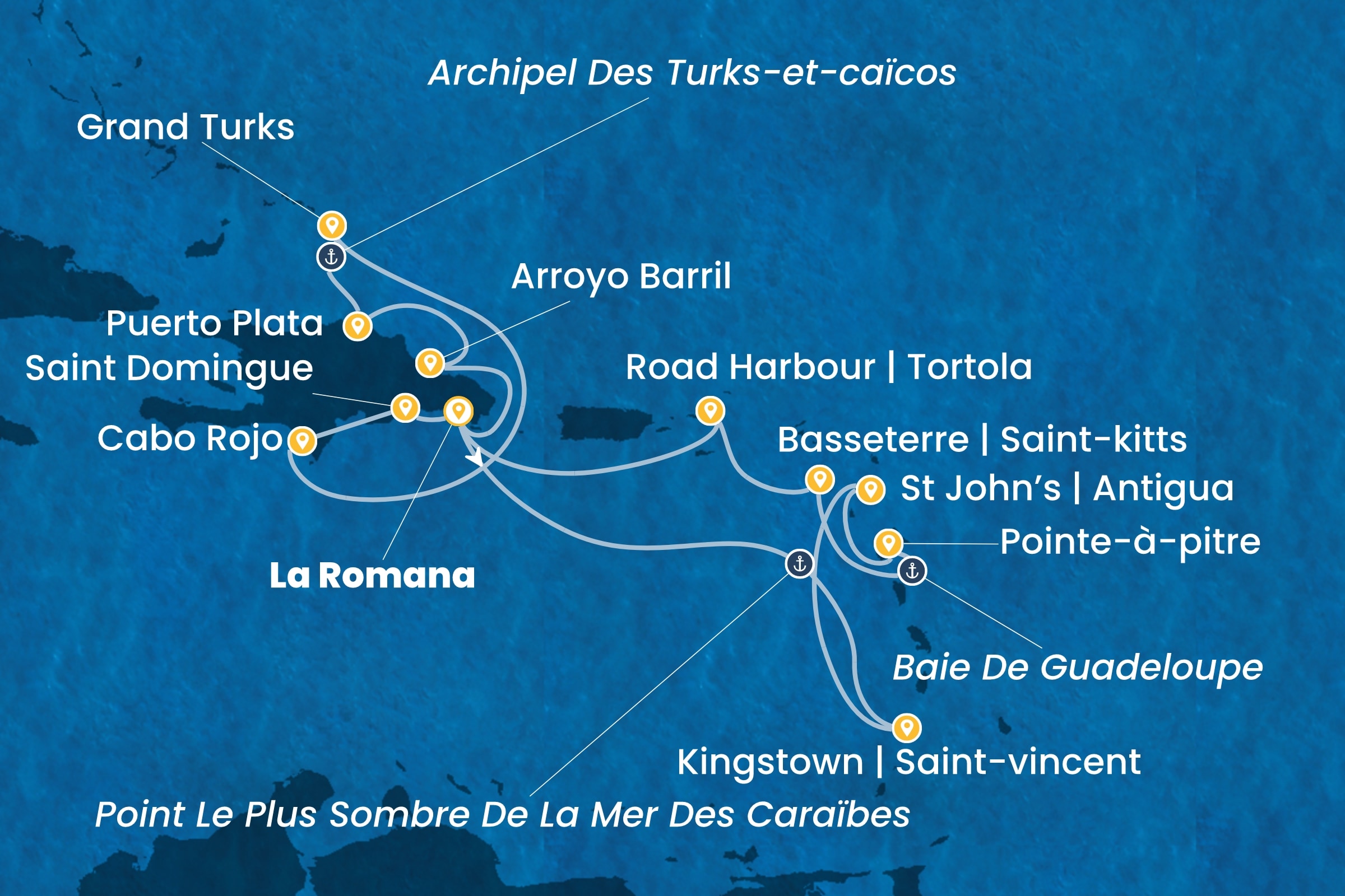 Carte de l’itinéraire