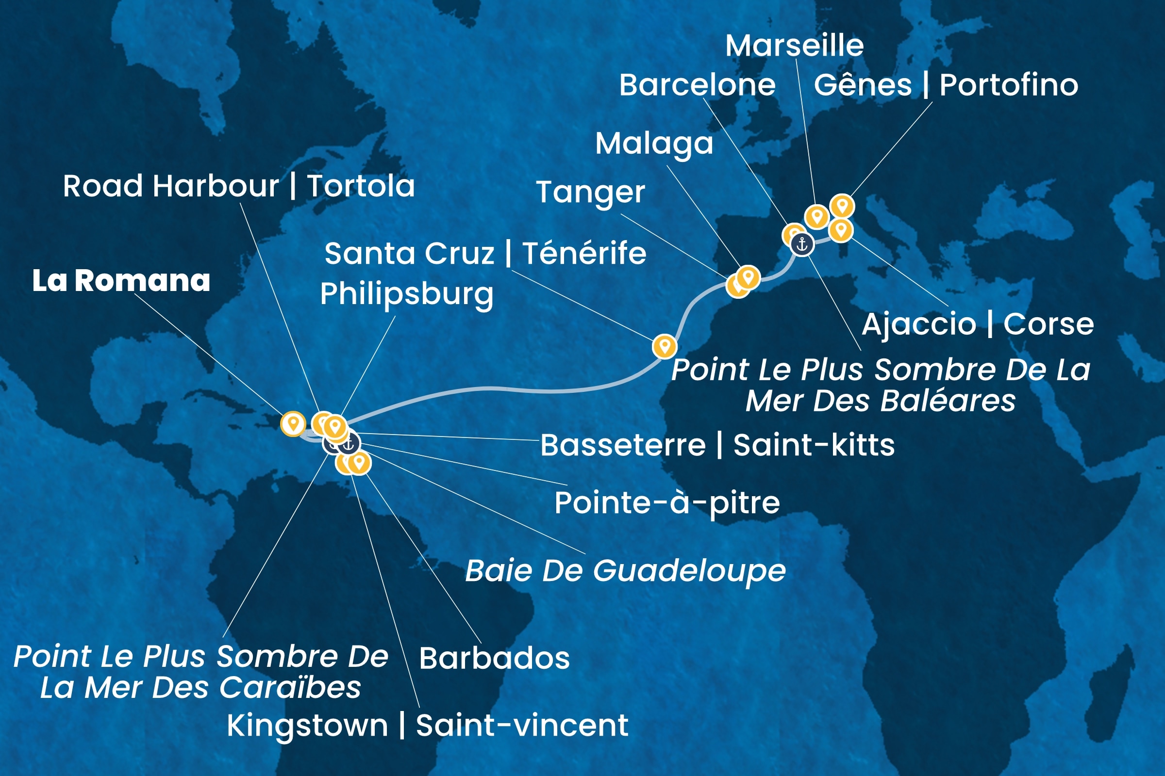Carte de l’itinéraire