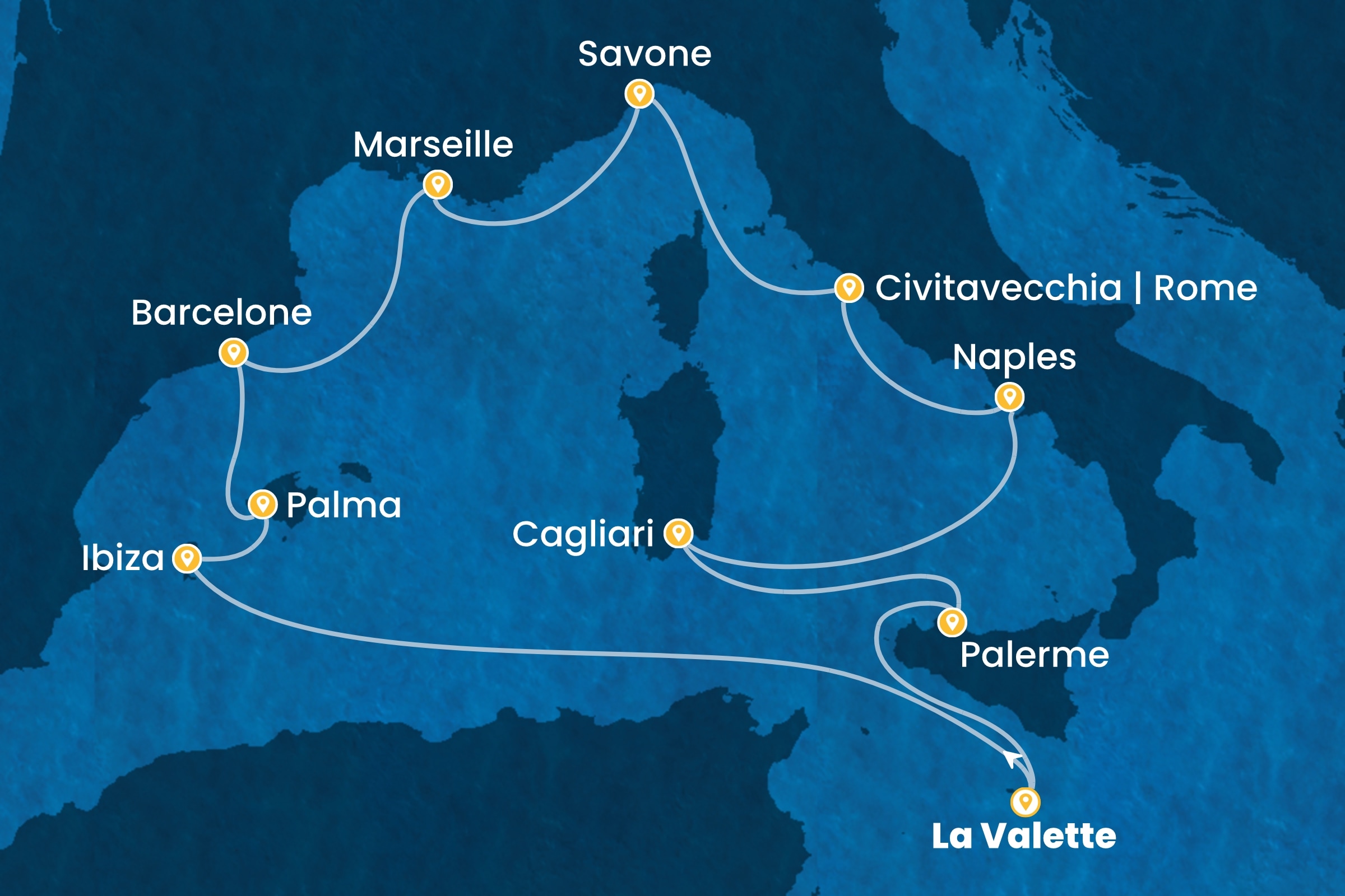 Carte de l’itinéraire