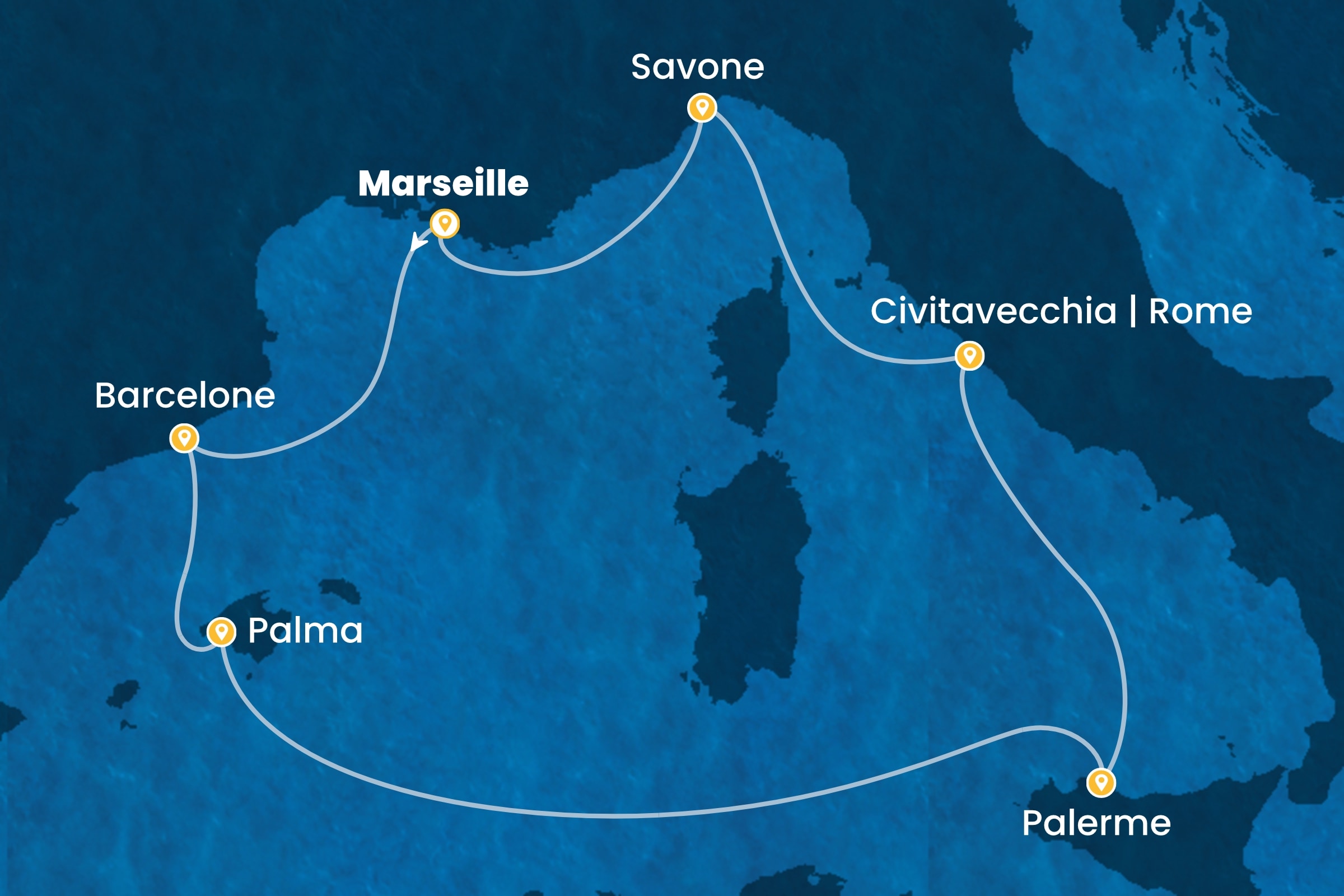 Carte de l’itinéraire