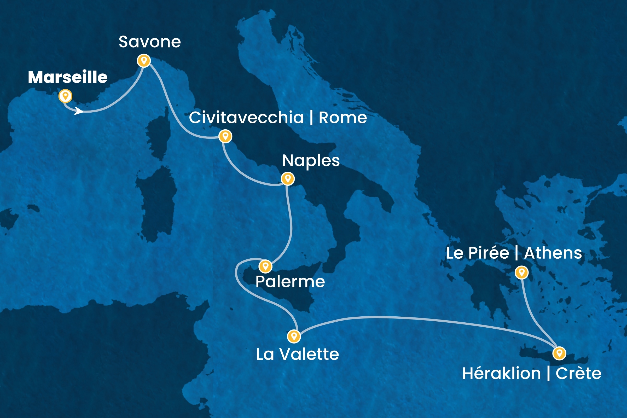 Carte de l’itinéraire