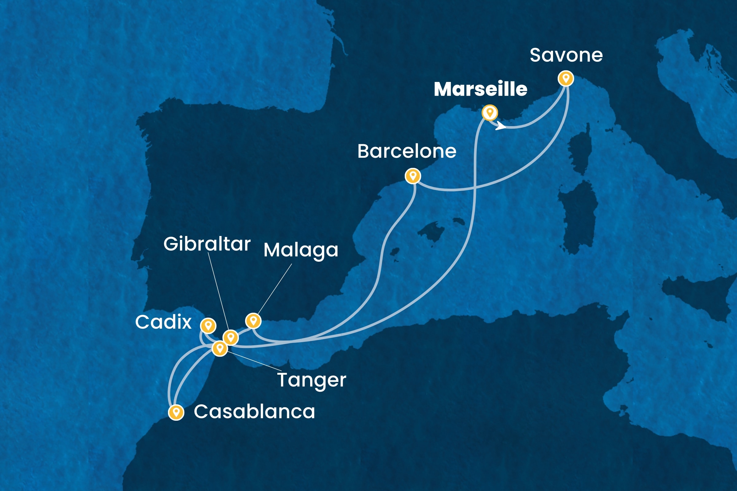 Carte de l’itinéraire