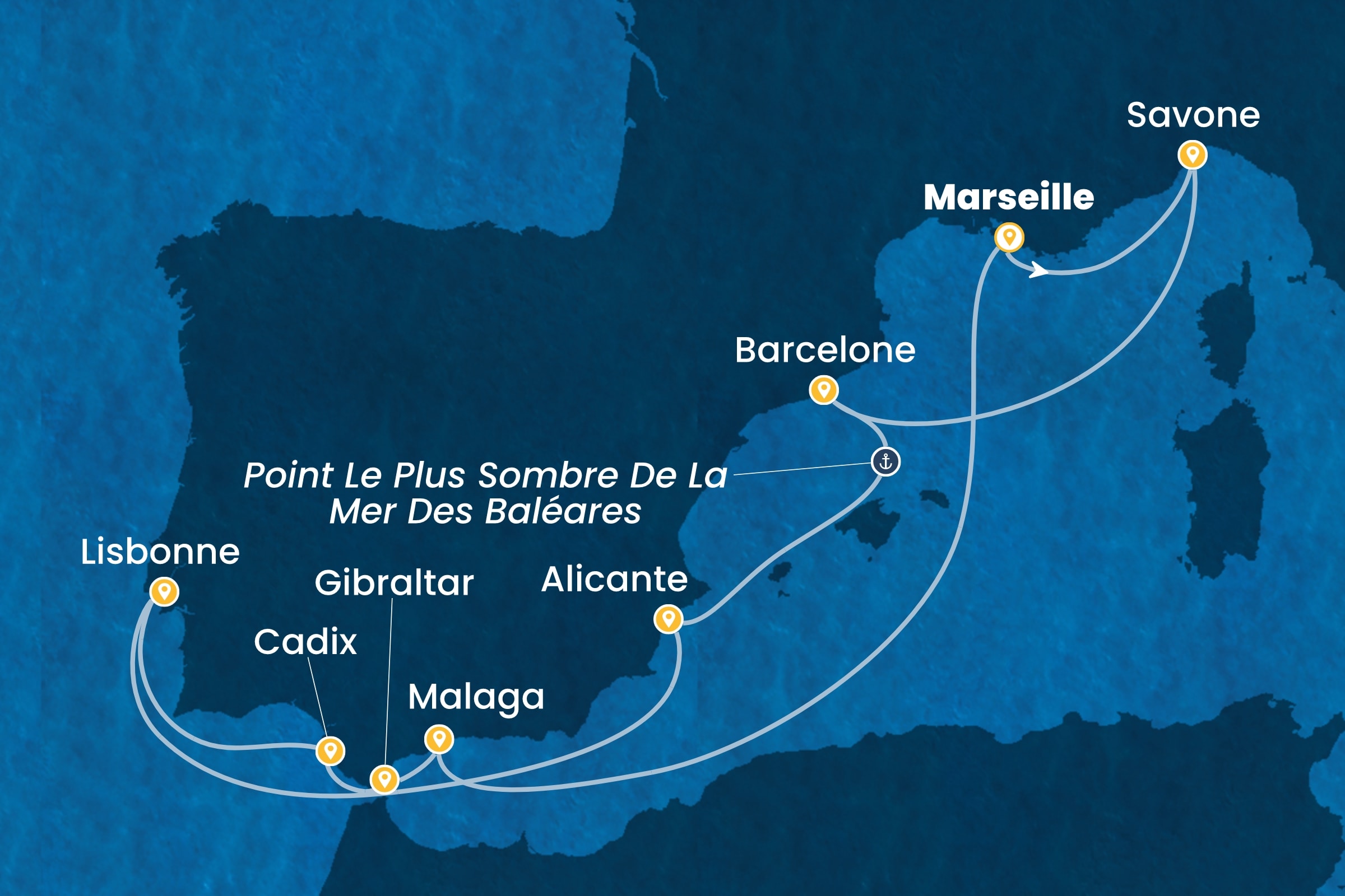 Carte de l’itinéraire
