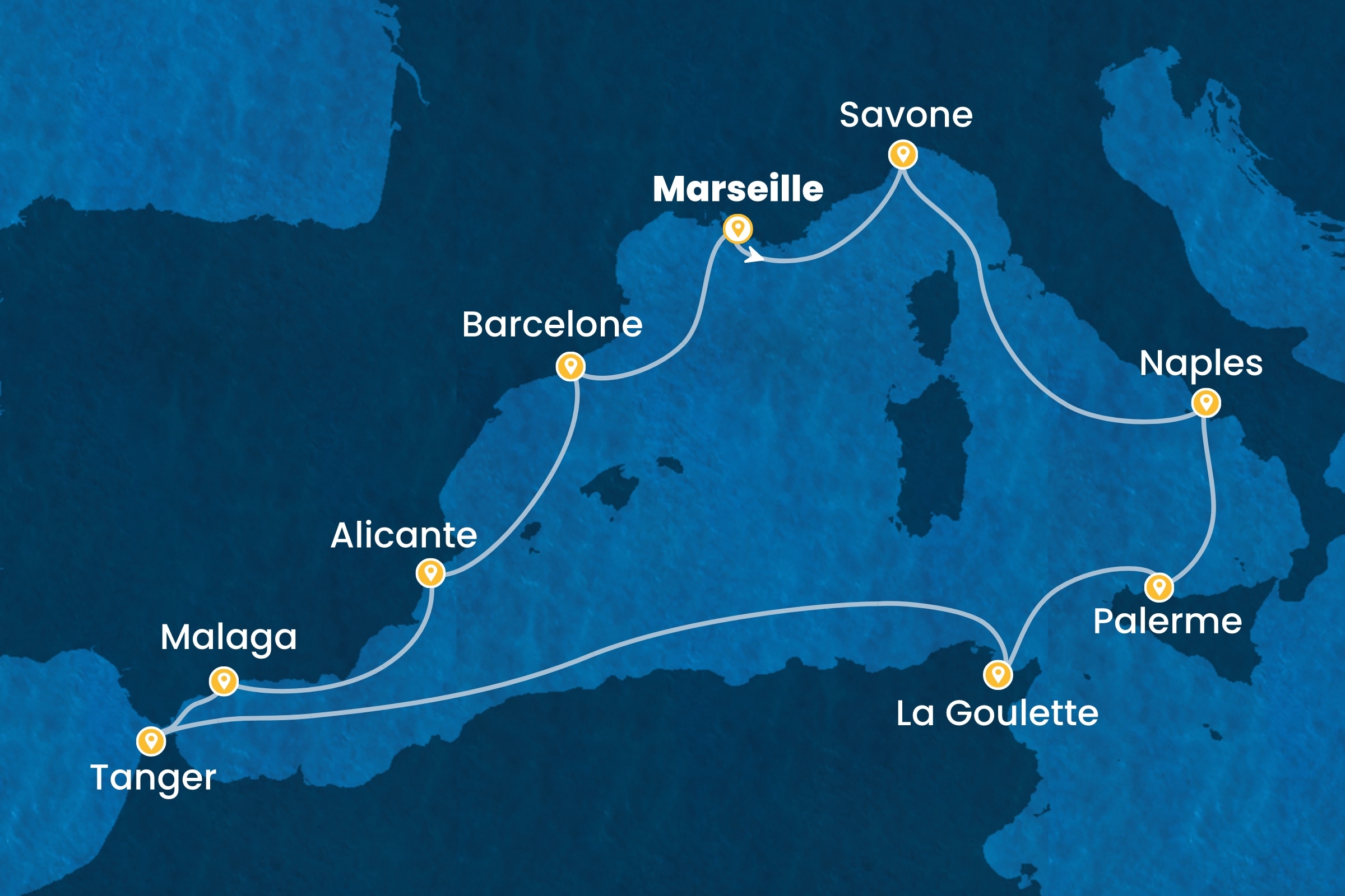 Carte de l’itinéraire
