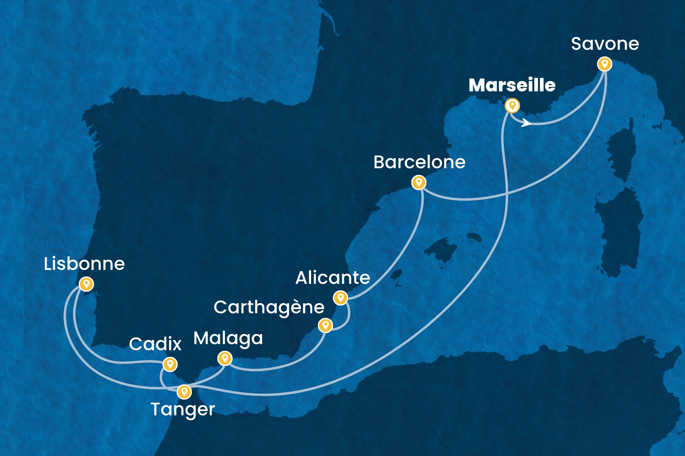 Carte de l’itinéraire