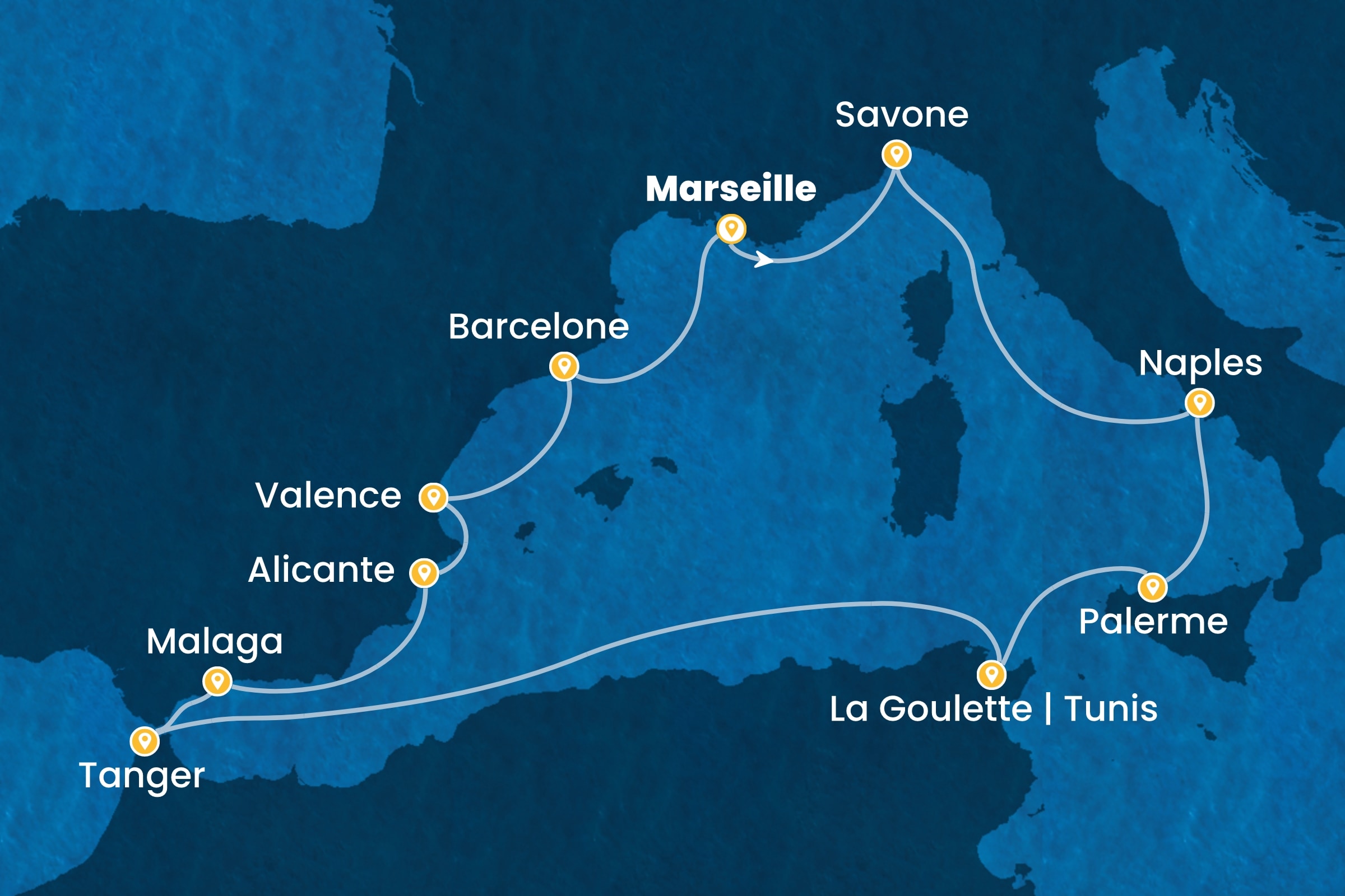 Carte de l’itinéraire