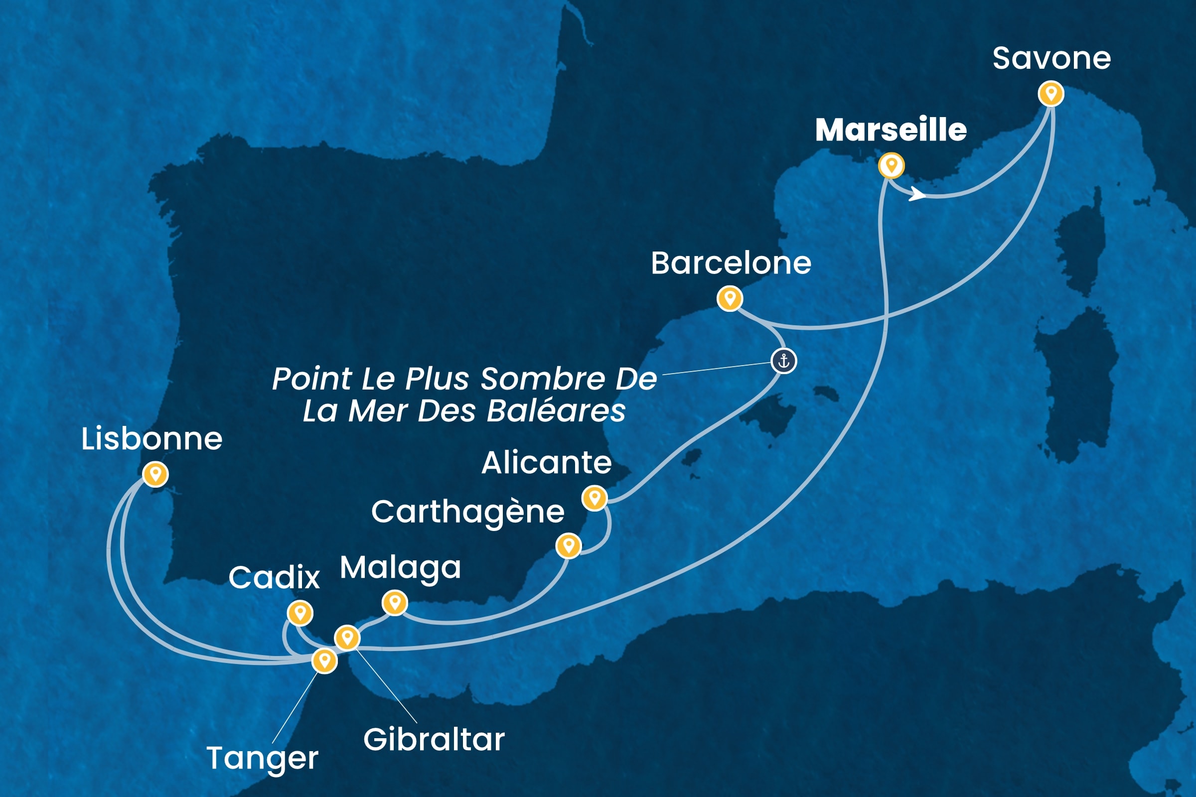 Carte de l’itinéraire