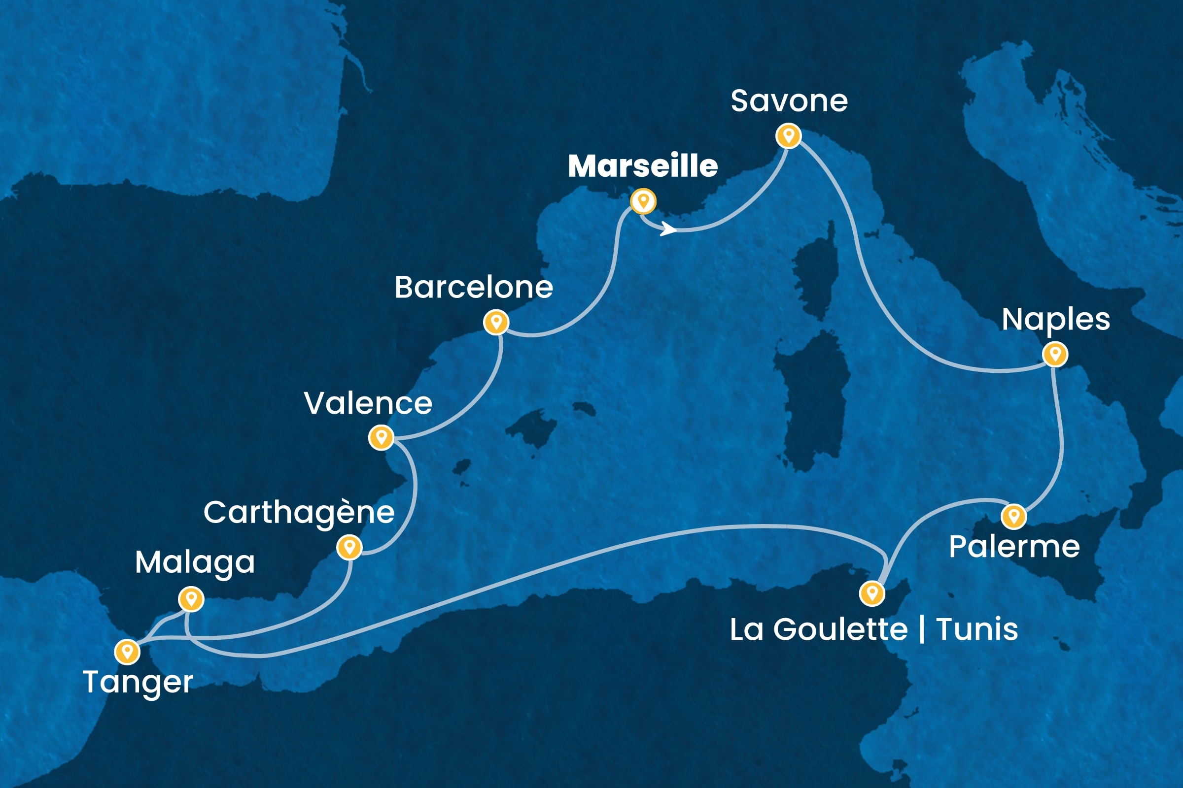 Carte de l’itinéraire