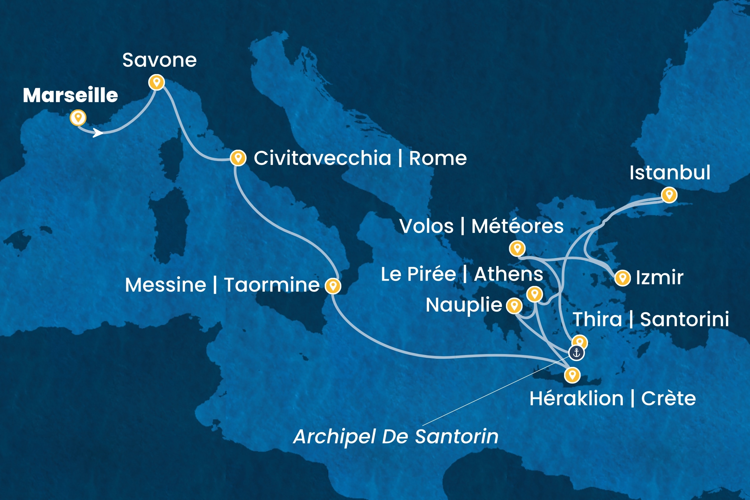 Carte de l’itinéraire