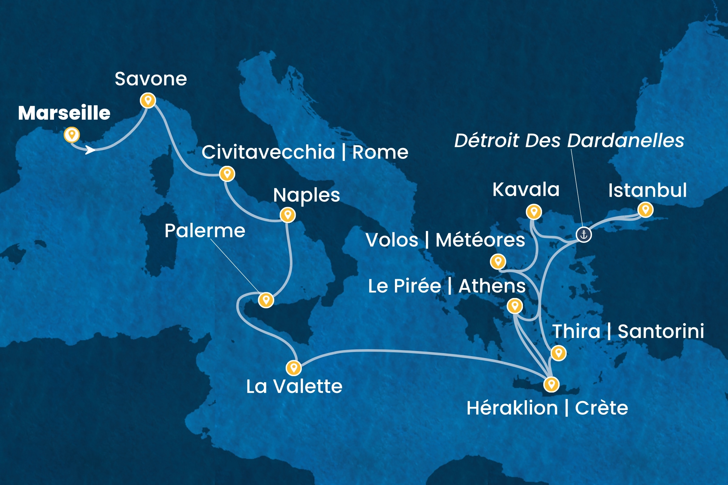 Carte de l’itinéraire