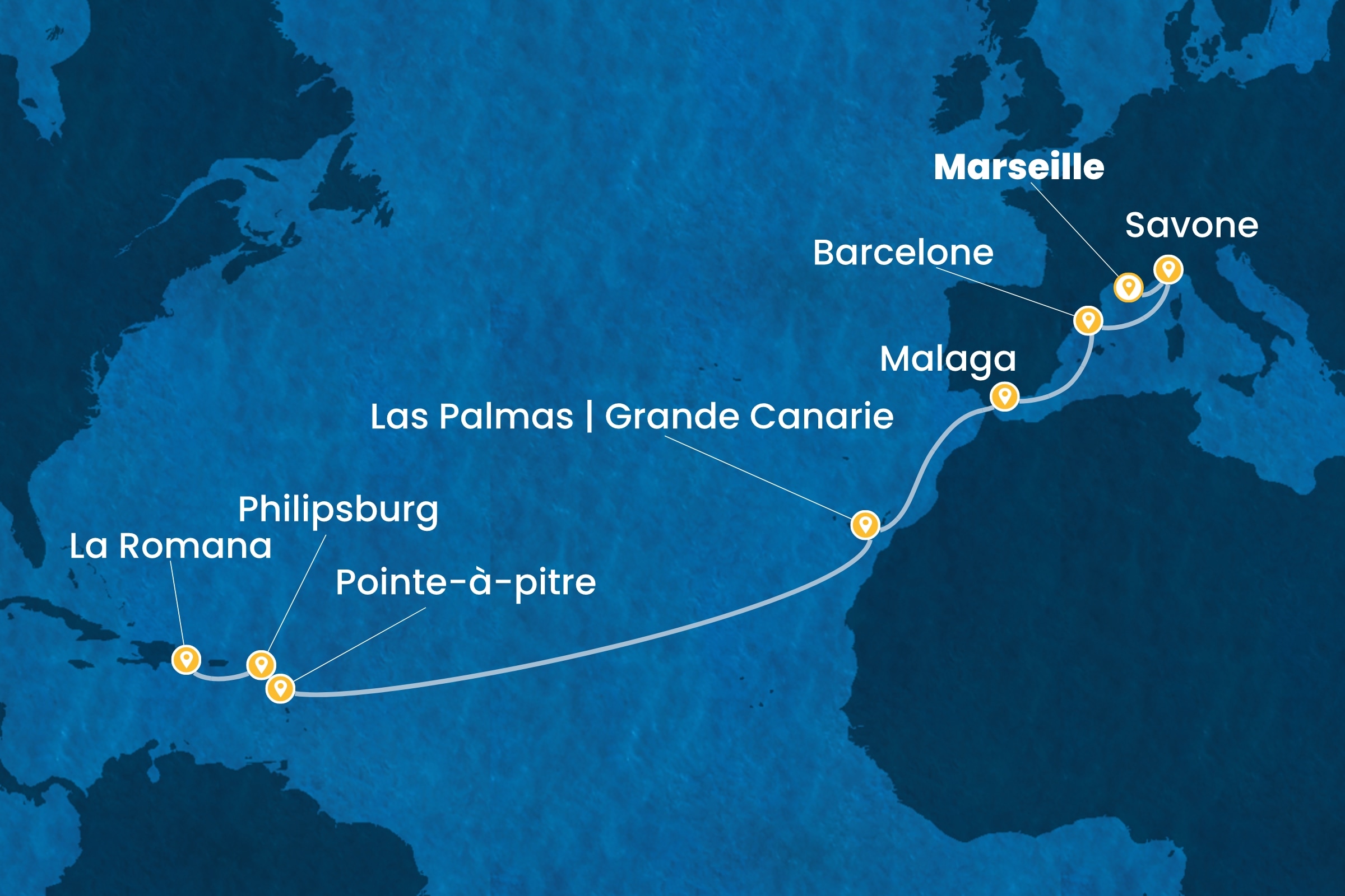 Carte de l’itinéraire